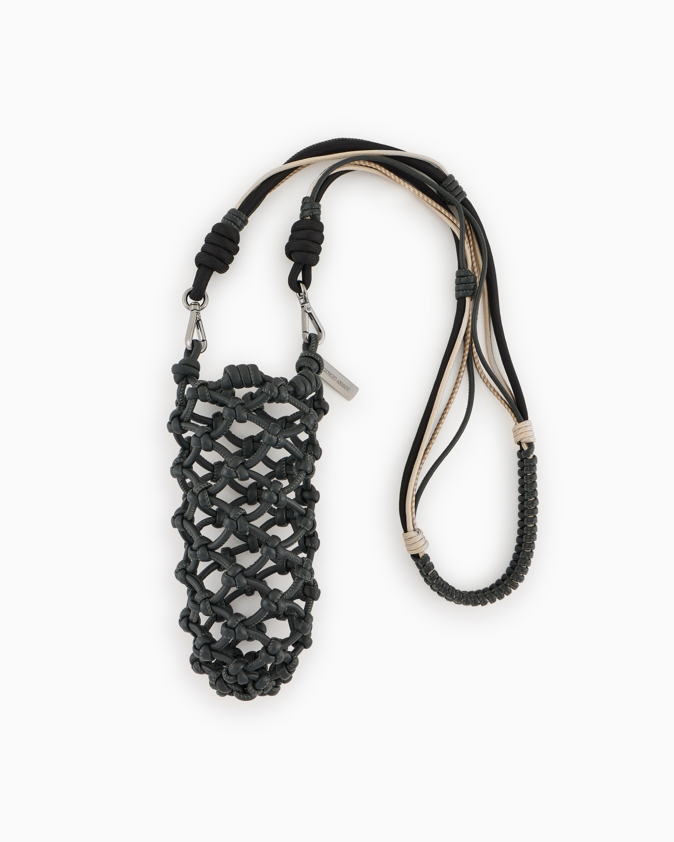 Braided nappa leather bottle holder Slide 0