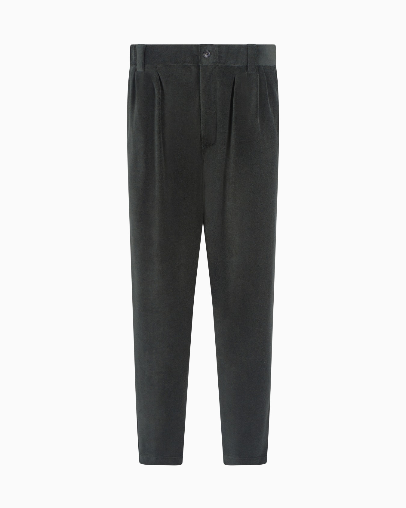 Cotton-blend single-darted trousers Slide 0