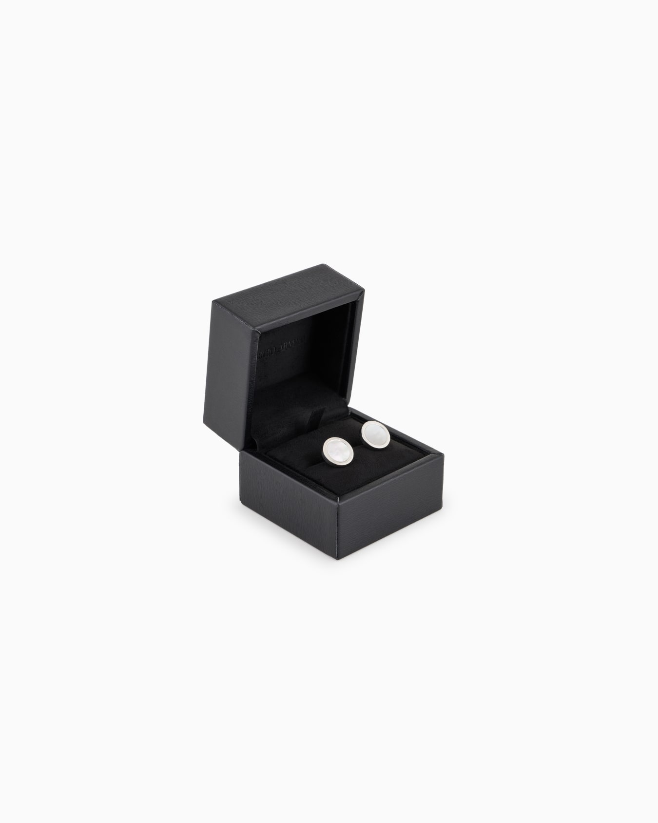 Mother-of-pearl and sterling silver cufflinks Slide 3