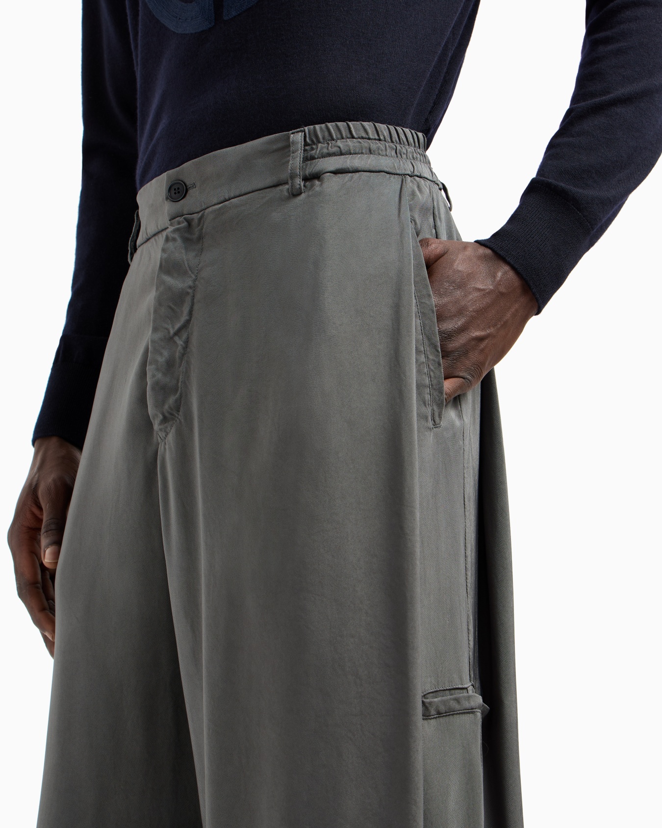 Pantalones amplios de viscosa Diapositiva 5