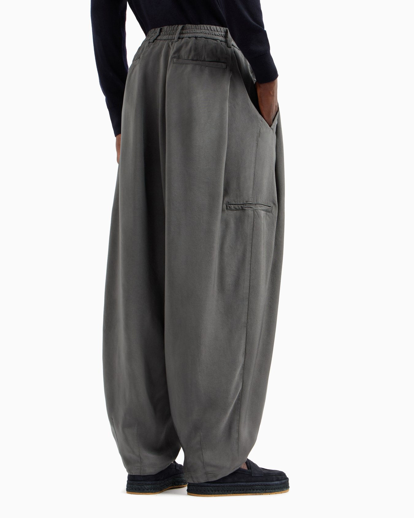Pantalones amplios de viscosa Diapositiva 3