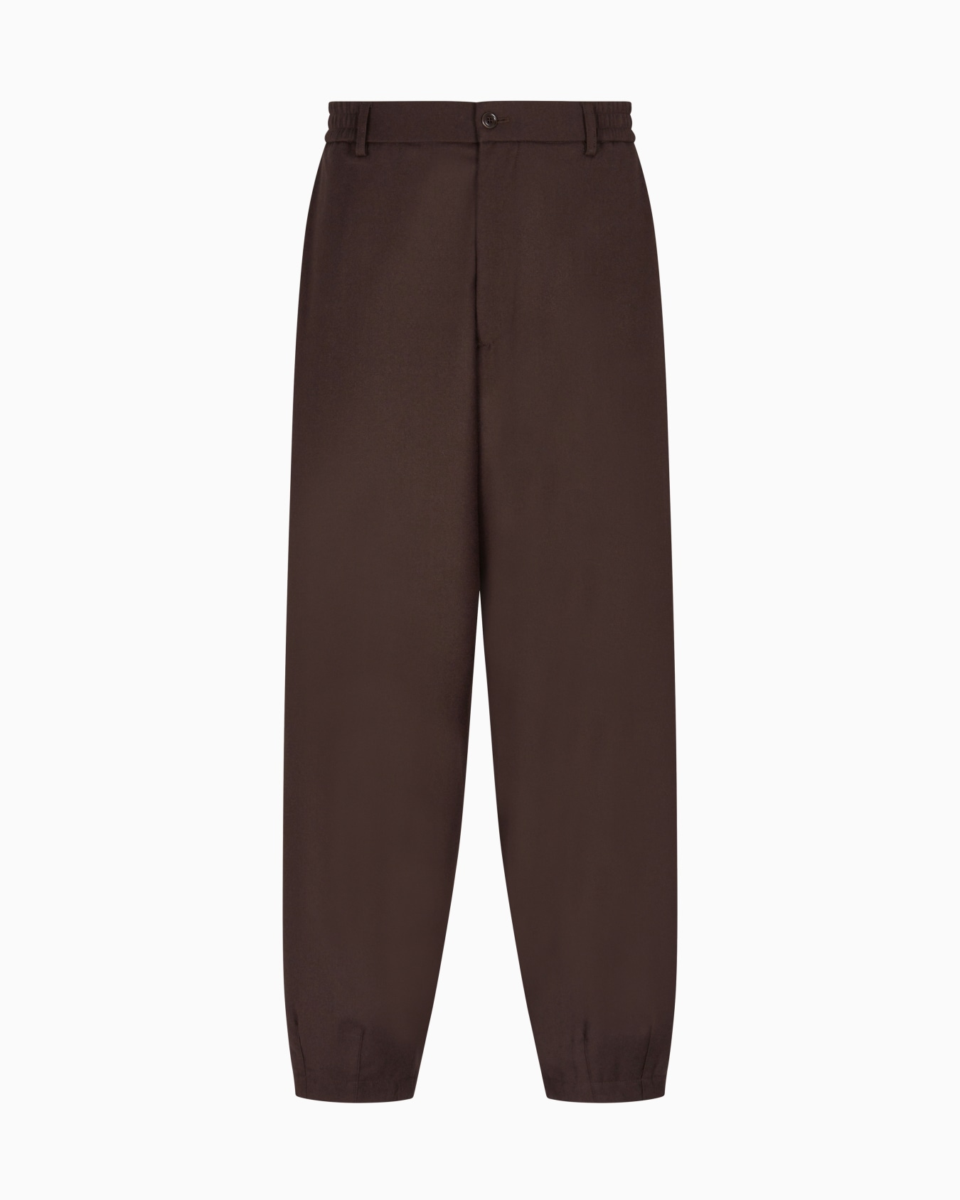 Flat-front trousers in lightweight wool cloth Slide 0