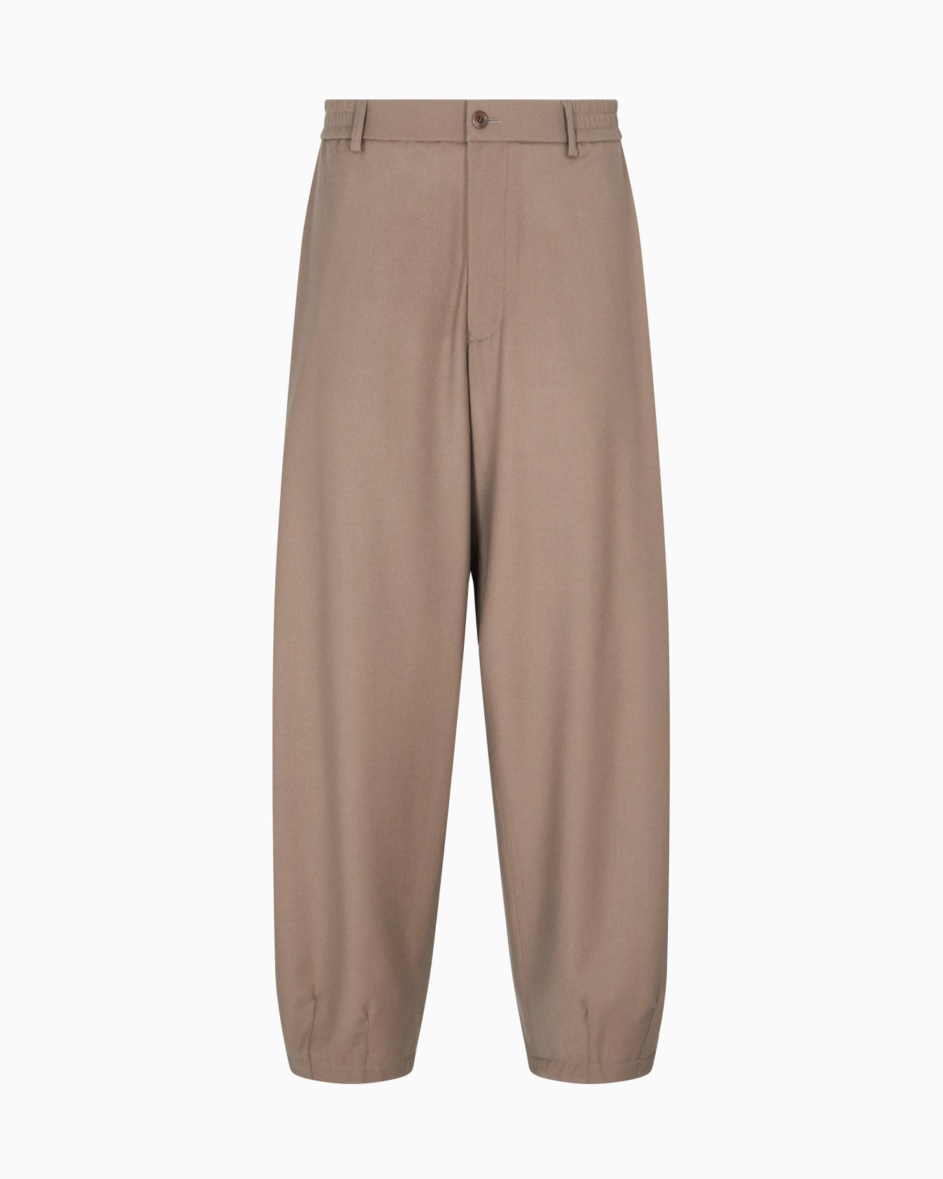 Flat-front trousers in lightweight wool cloth Slide 0