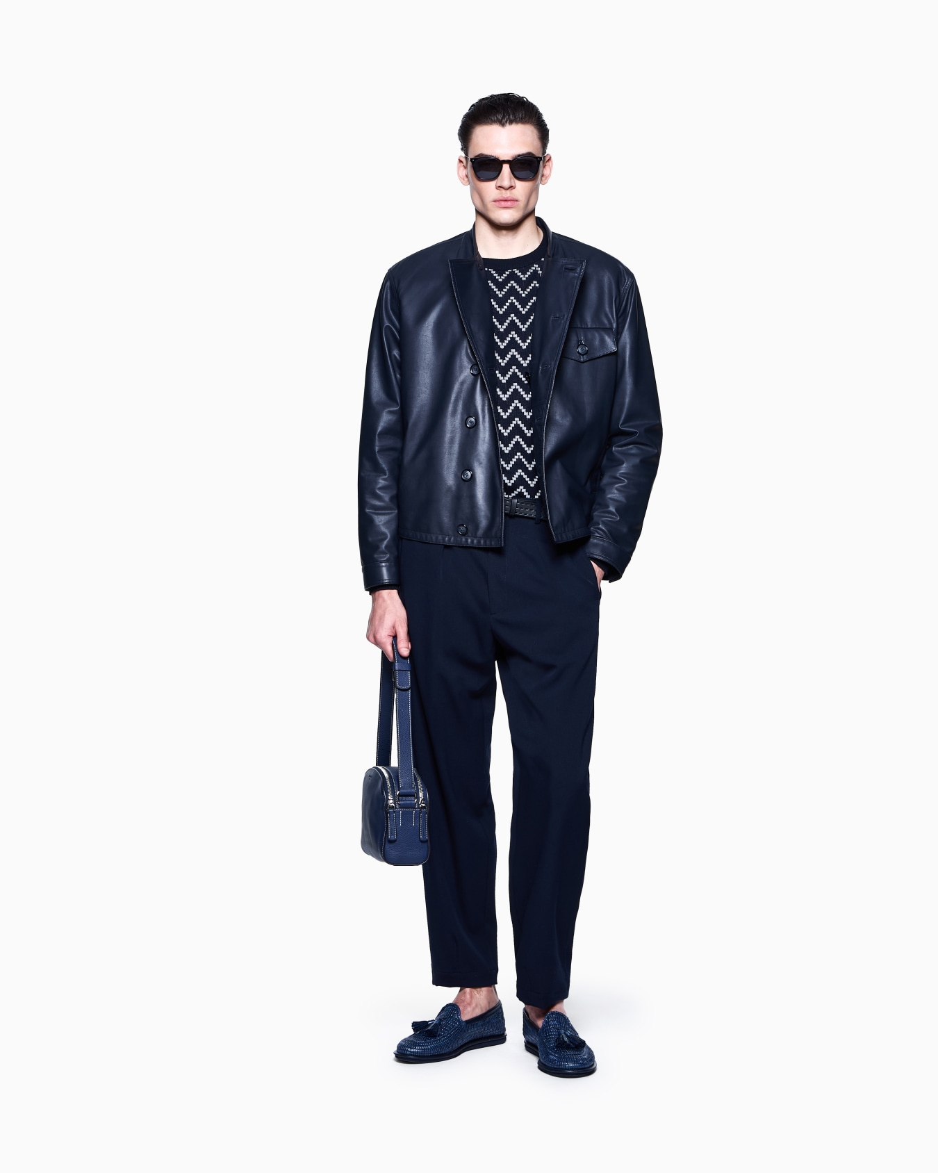 Glove-quality nappa-leather blouson Slide 1