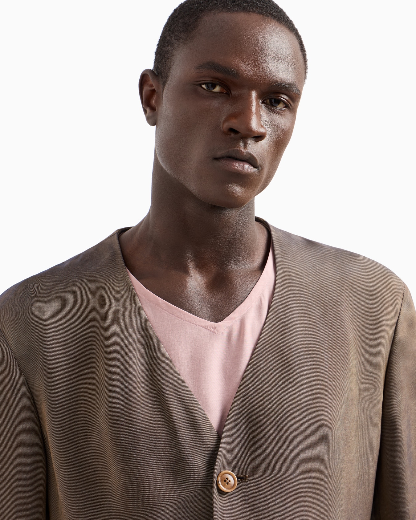 Viscose twill single-breasted jacket Slide 5