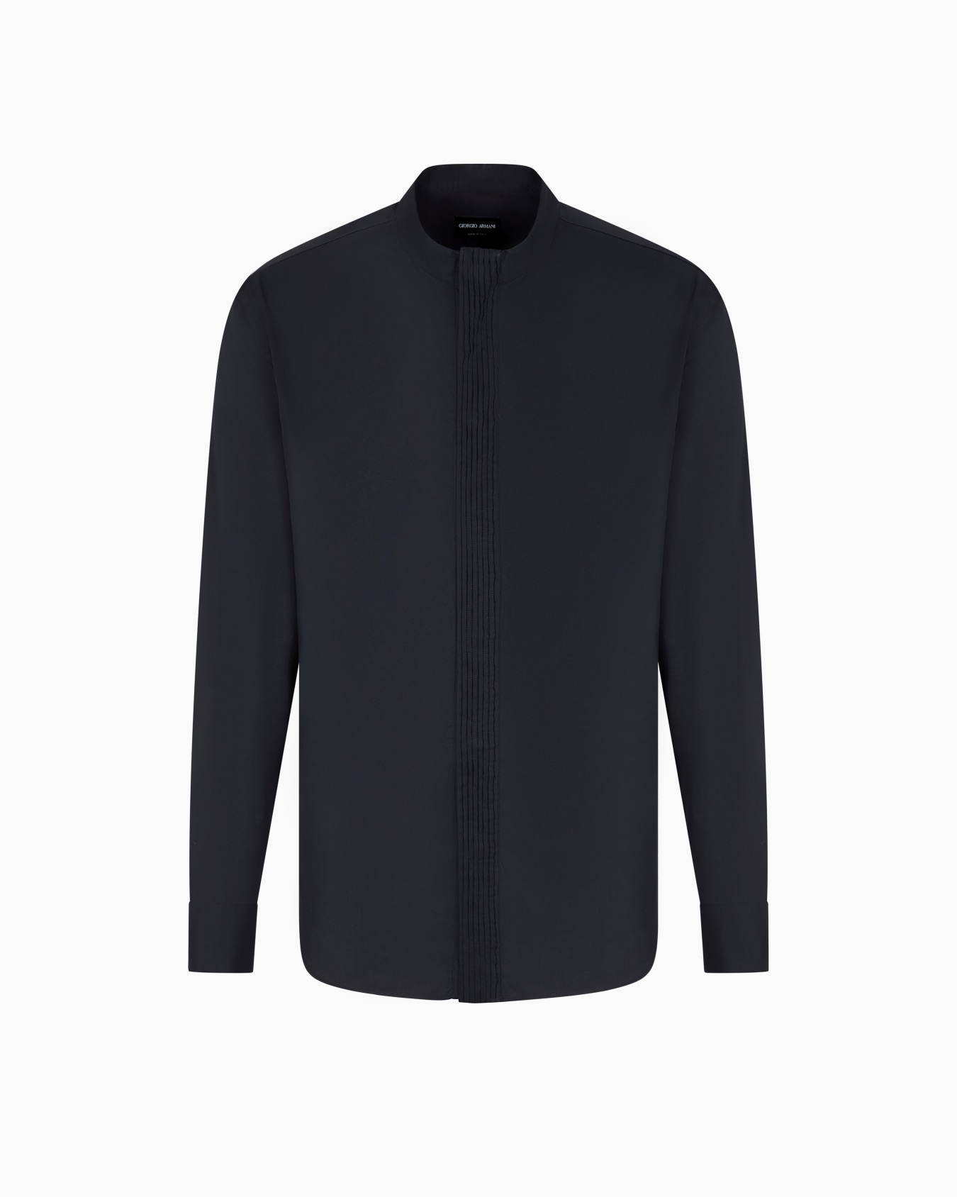 Regular-fit shirt in luxury cotton twill Slide 0