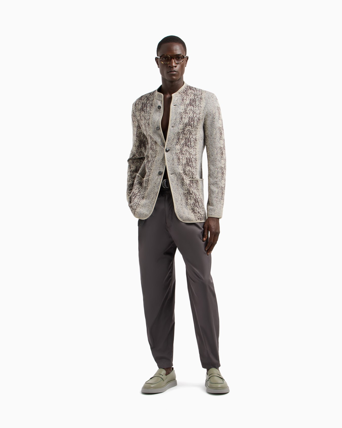 Cotton-blend two-pleat trousers Slide 2