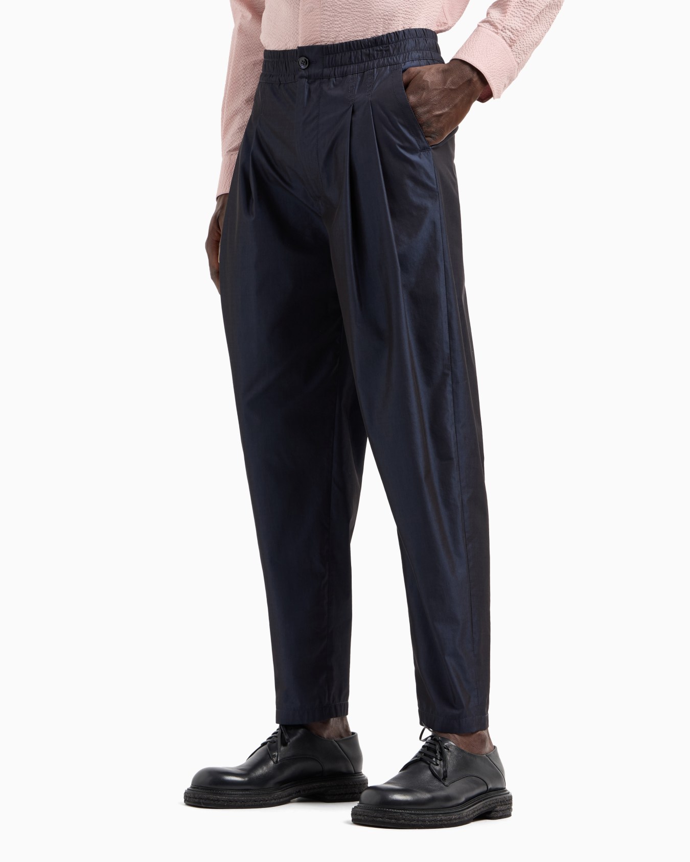 Cotton-blend two-pleat trousers Slide 4