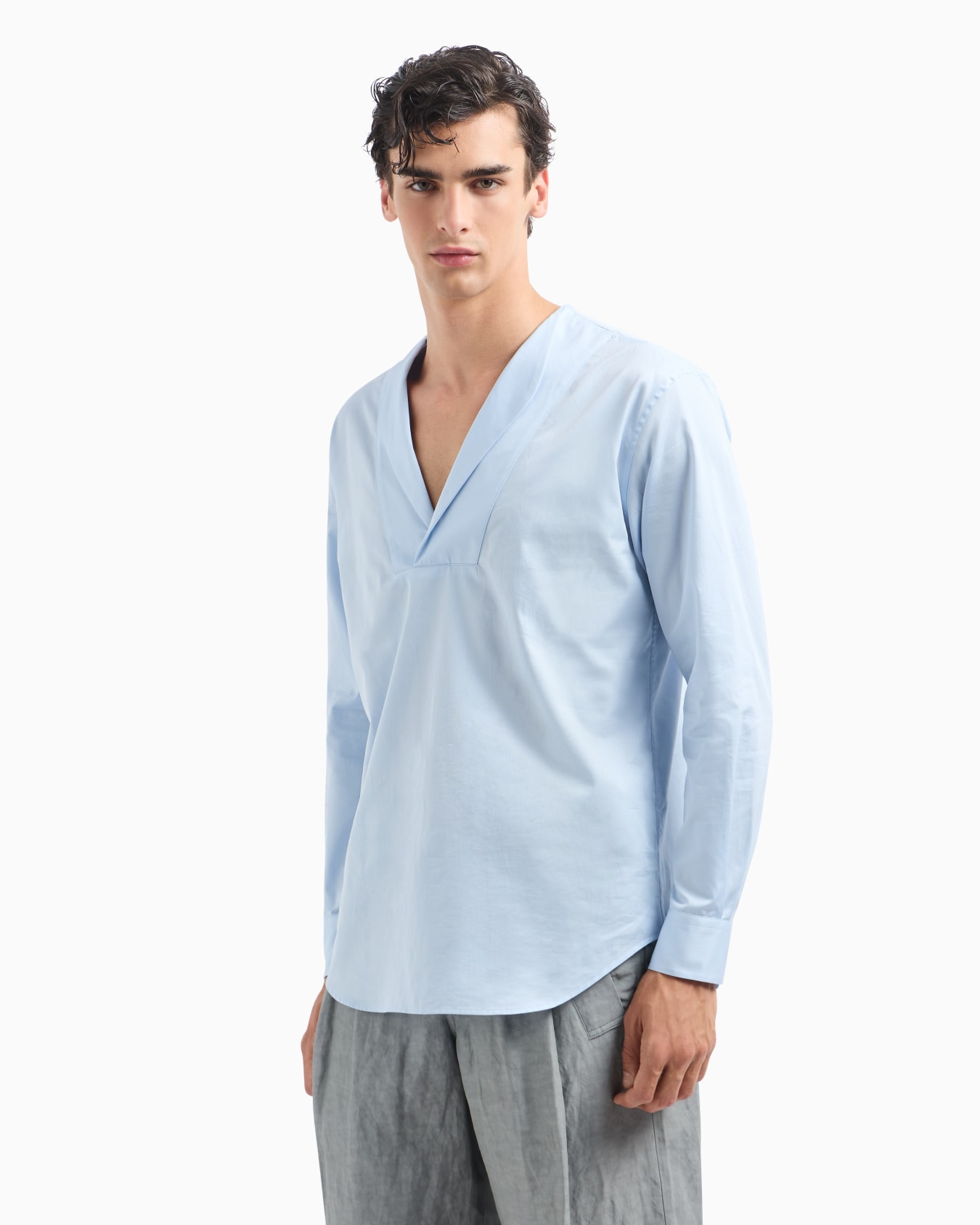 Luxury cotton twill polo shirt  Slide 4