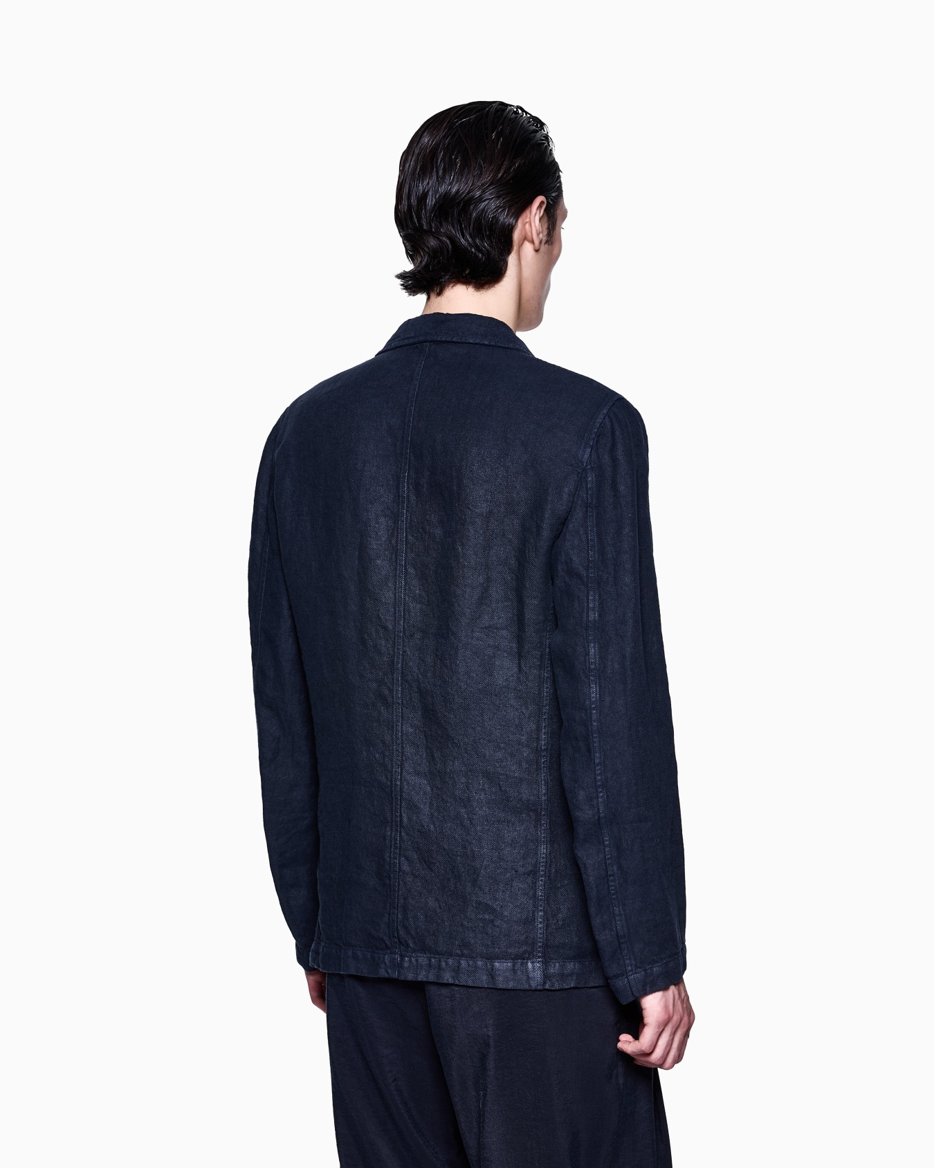 Double-breasted linen jacket Slide 2