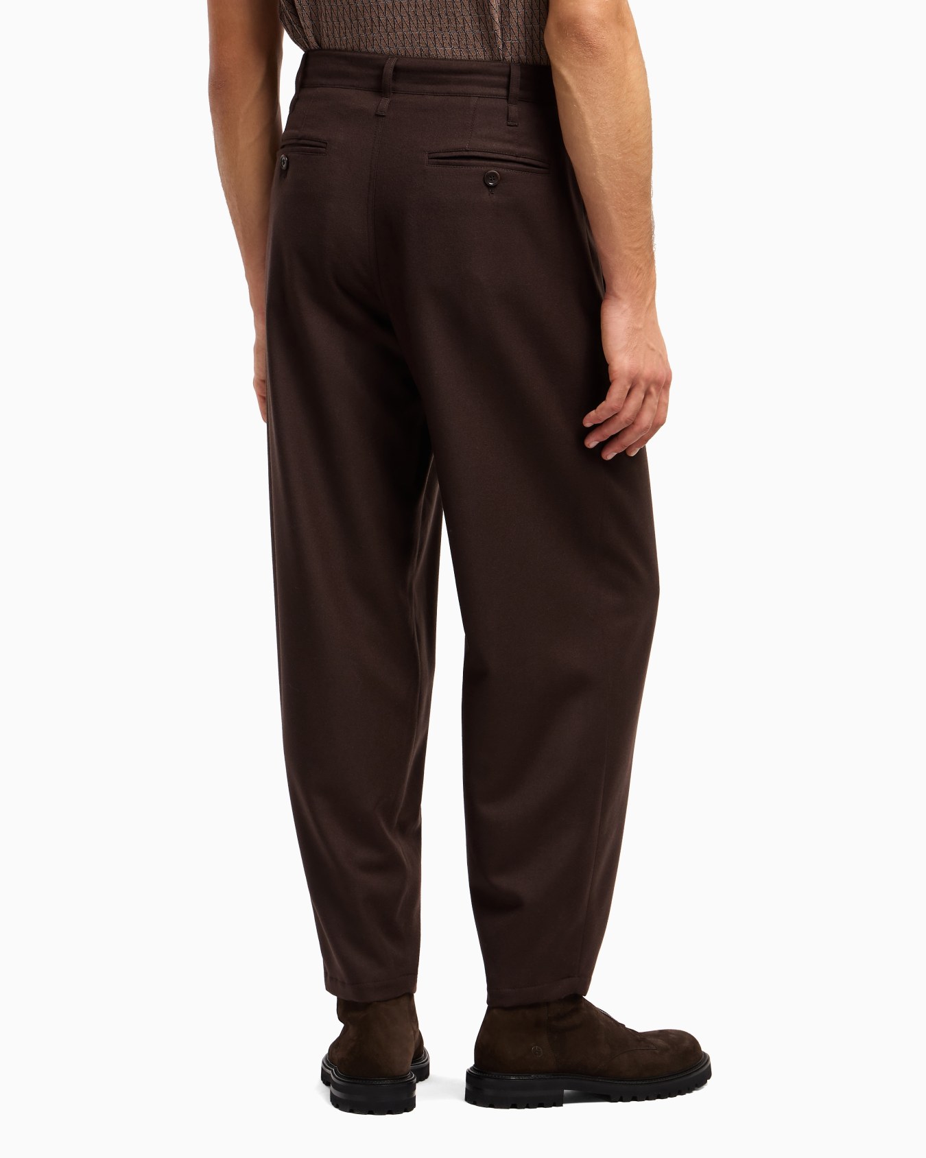 Hose mit Bundfalte aus leichter Wolle Folie 3