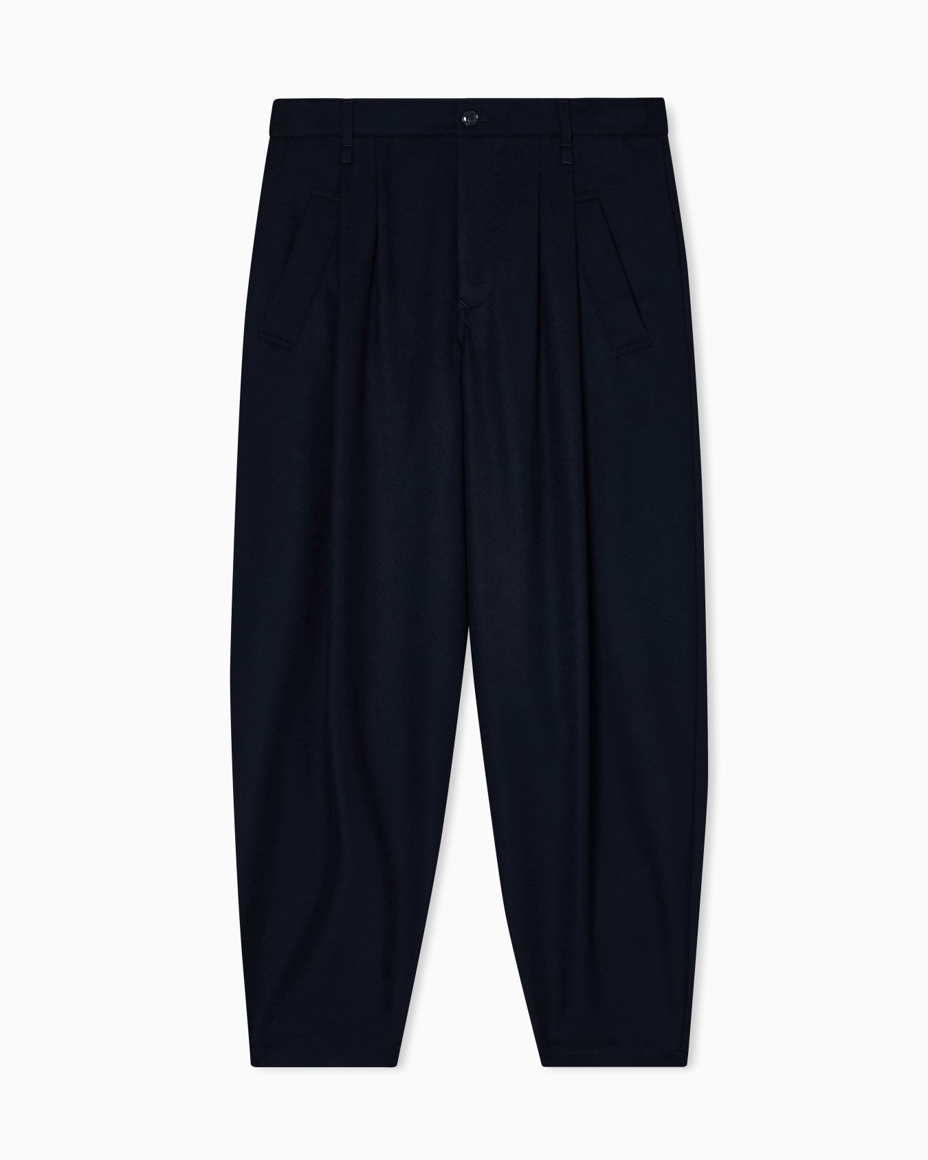 Single-pleat trousers in lightweight cashmere cloth Slide 0