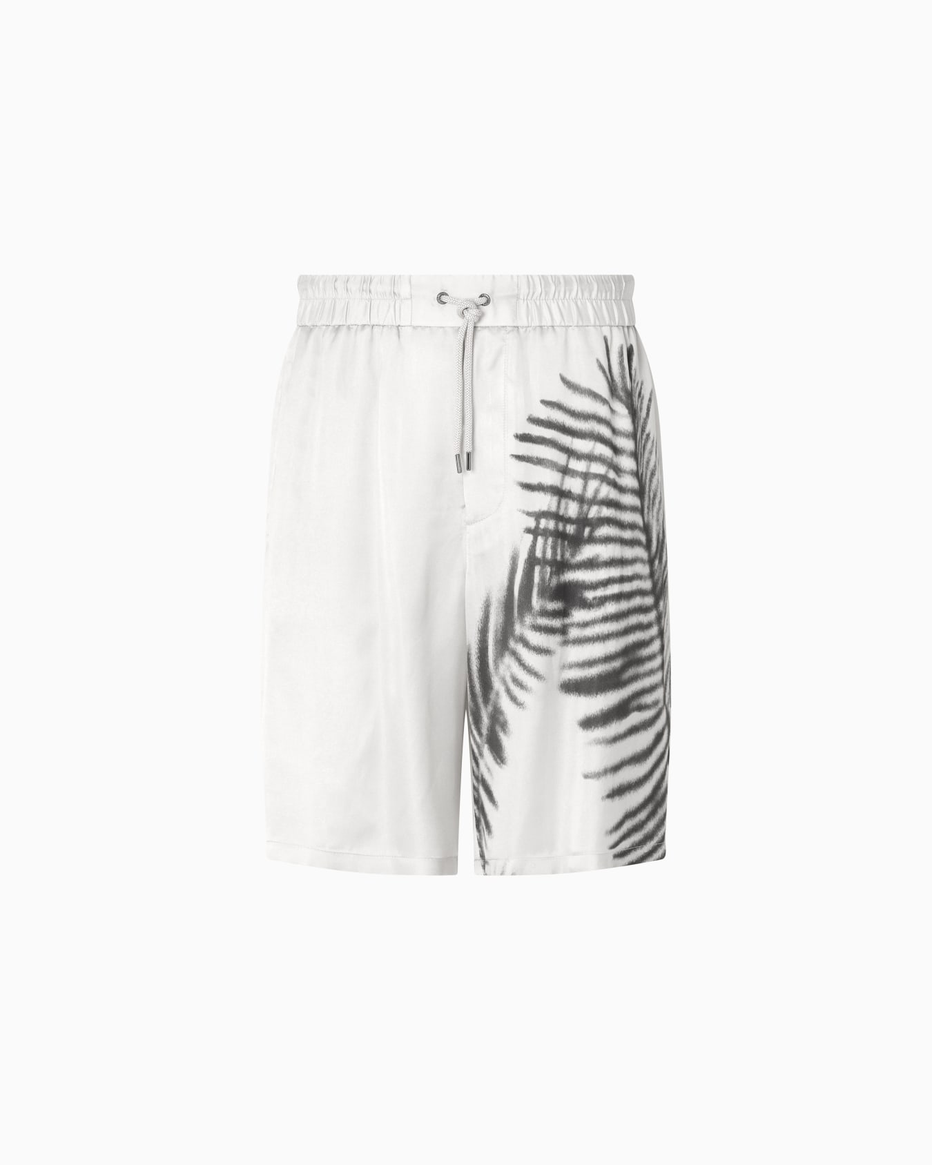 Bermudas sin pinzas de cupro estampado Diapositiva 0