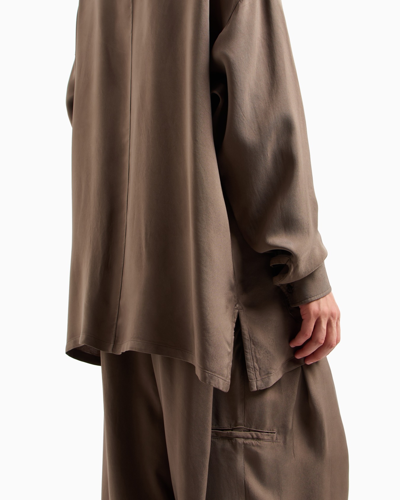 Hemdjacke aus Viskose Folie 7