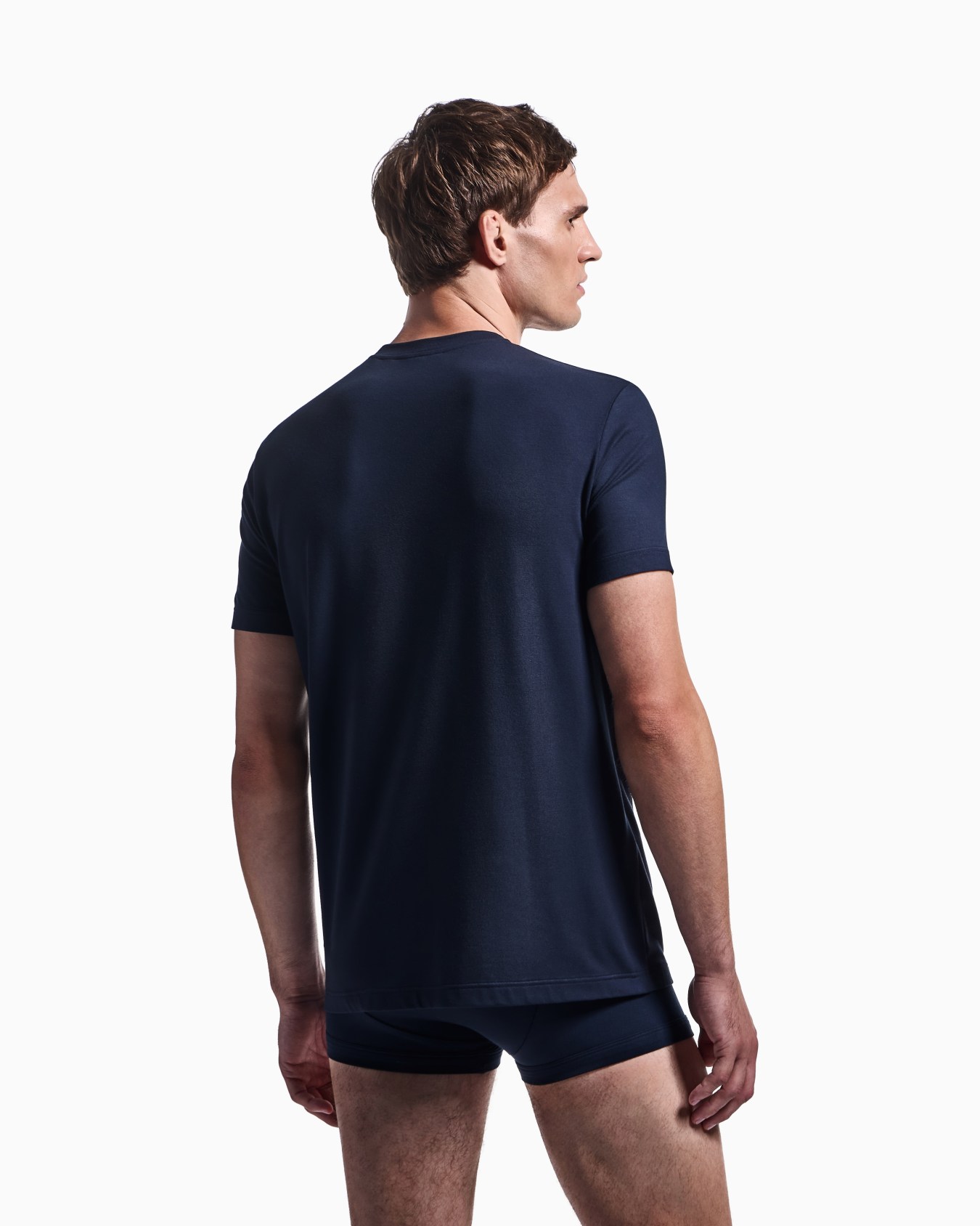 Rundhals-T-Shirt aus Baumwolle im Loungewear-Look Folie 2