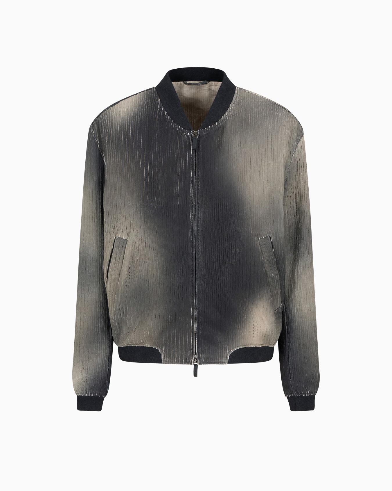 Blouson en nappa ajouré et imprimé Diapositive 0