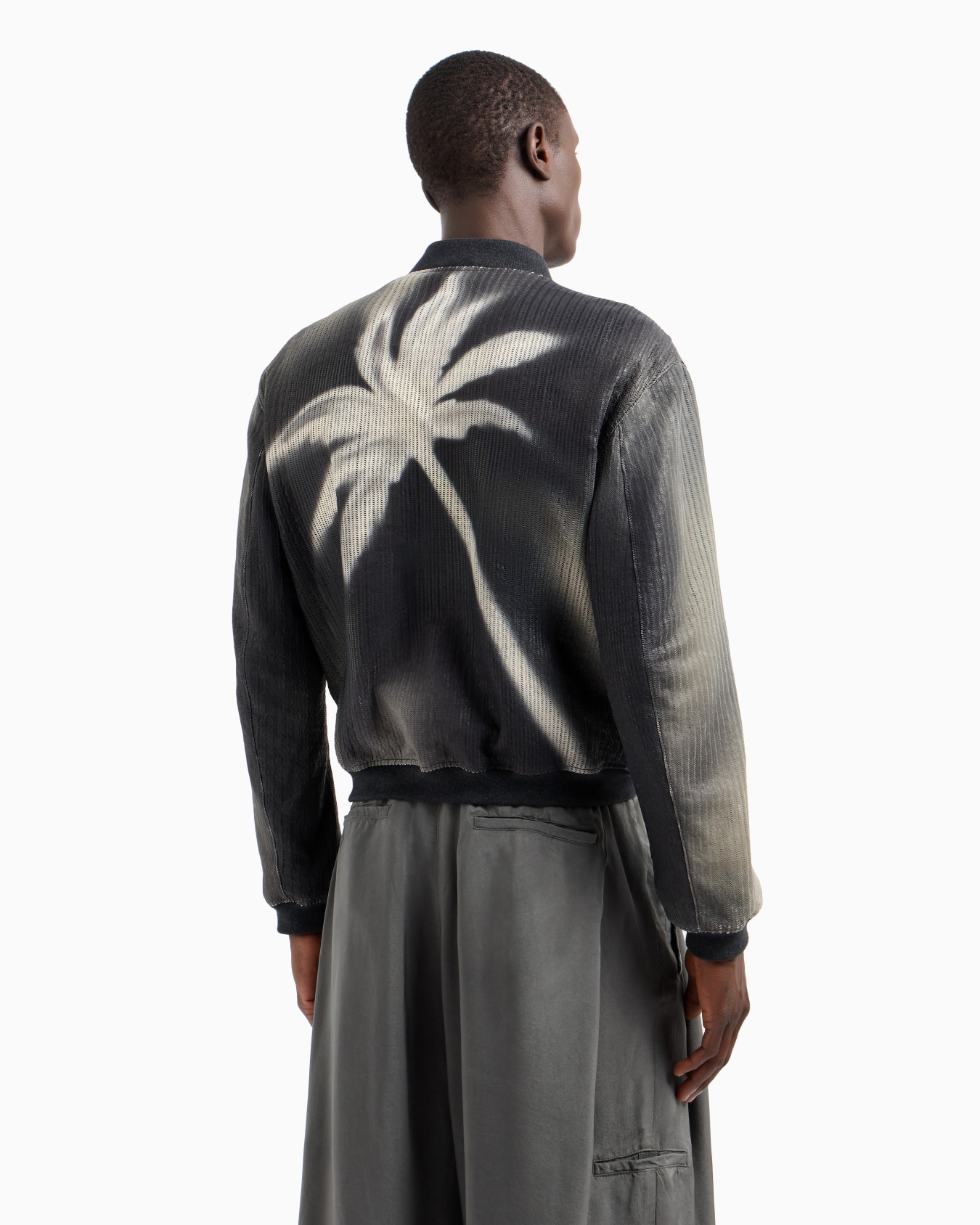 Blouson en nappa ajouré et imprimé Diapositive 2