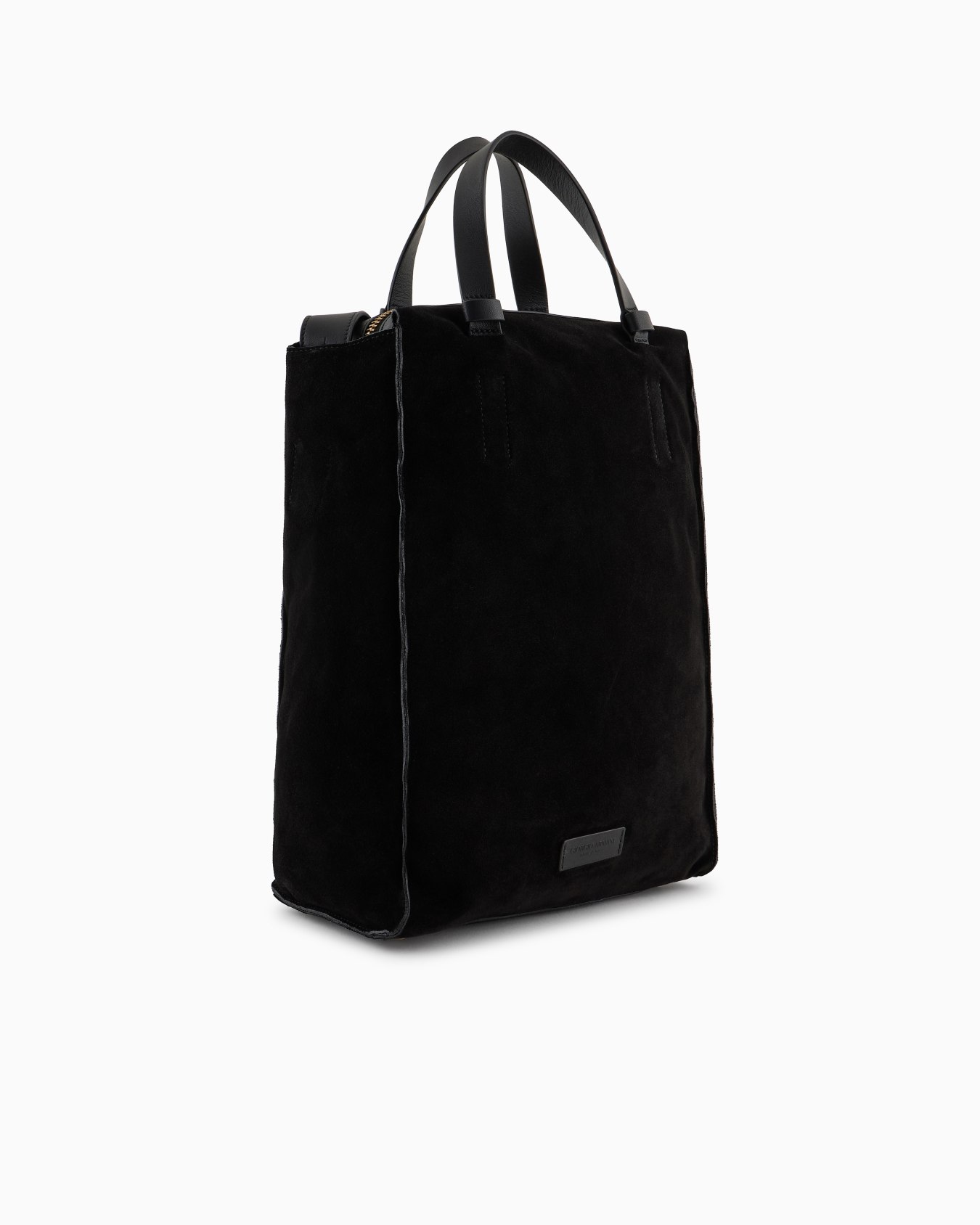 Vertical suede shopper bag Slide 1