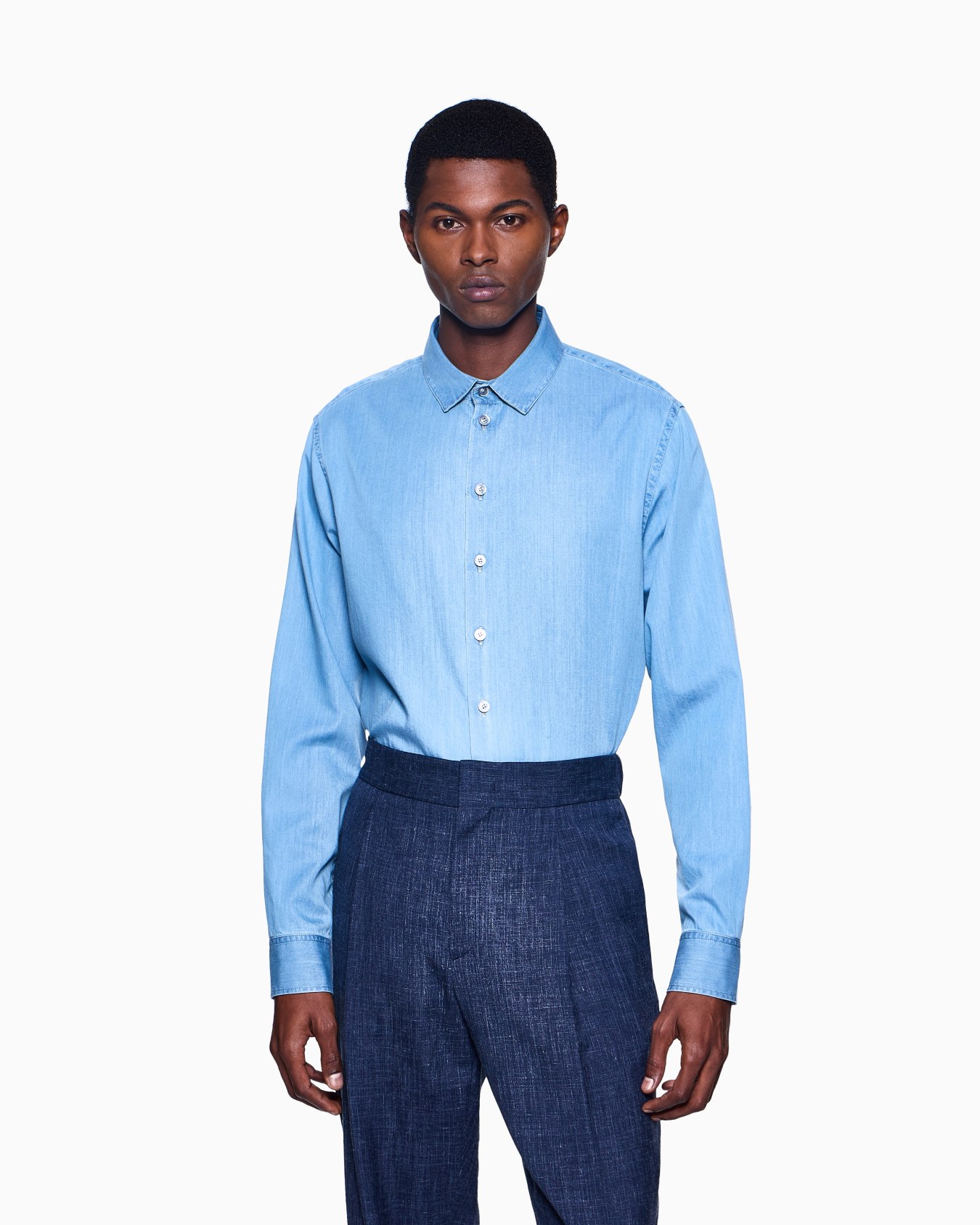 Hemd in Regular Fit aus Baumwolldenim Folie 3