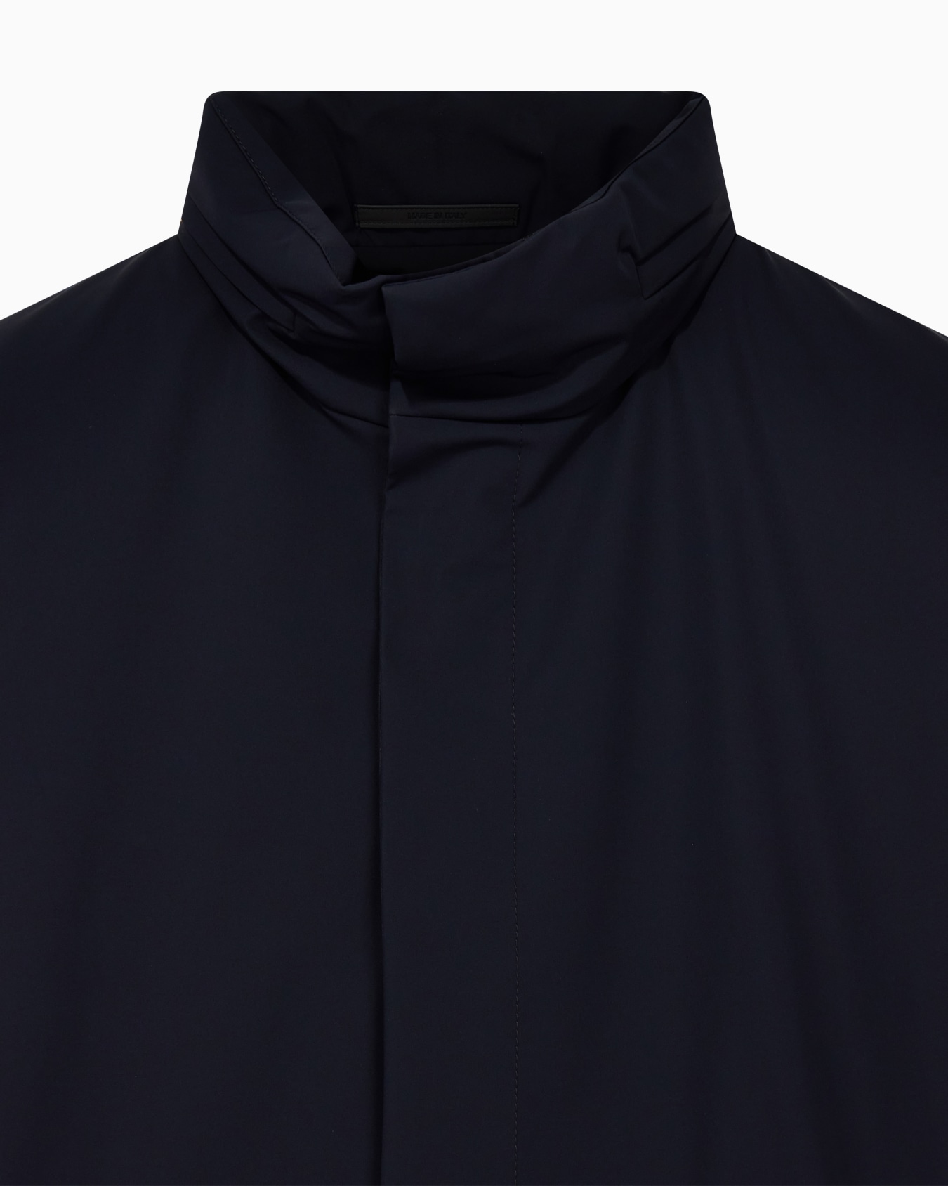 Stretch nylon pea coat Slide 4