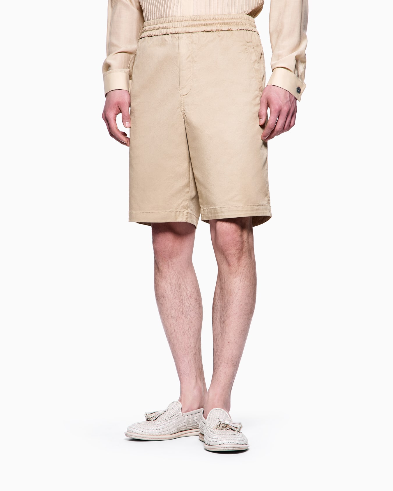 Bermuda in gabardine di cotone stretch Slide 3