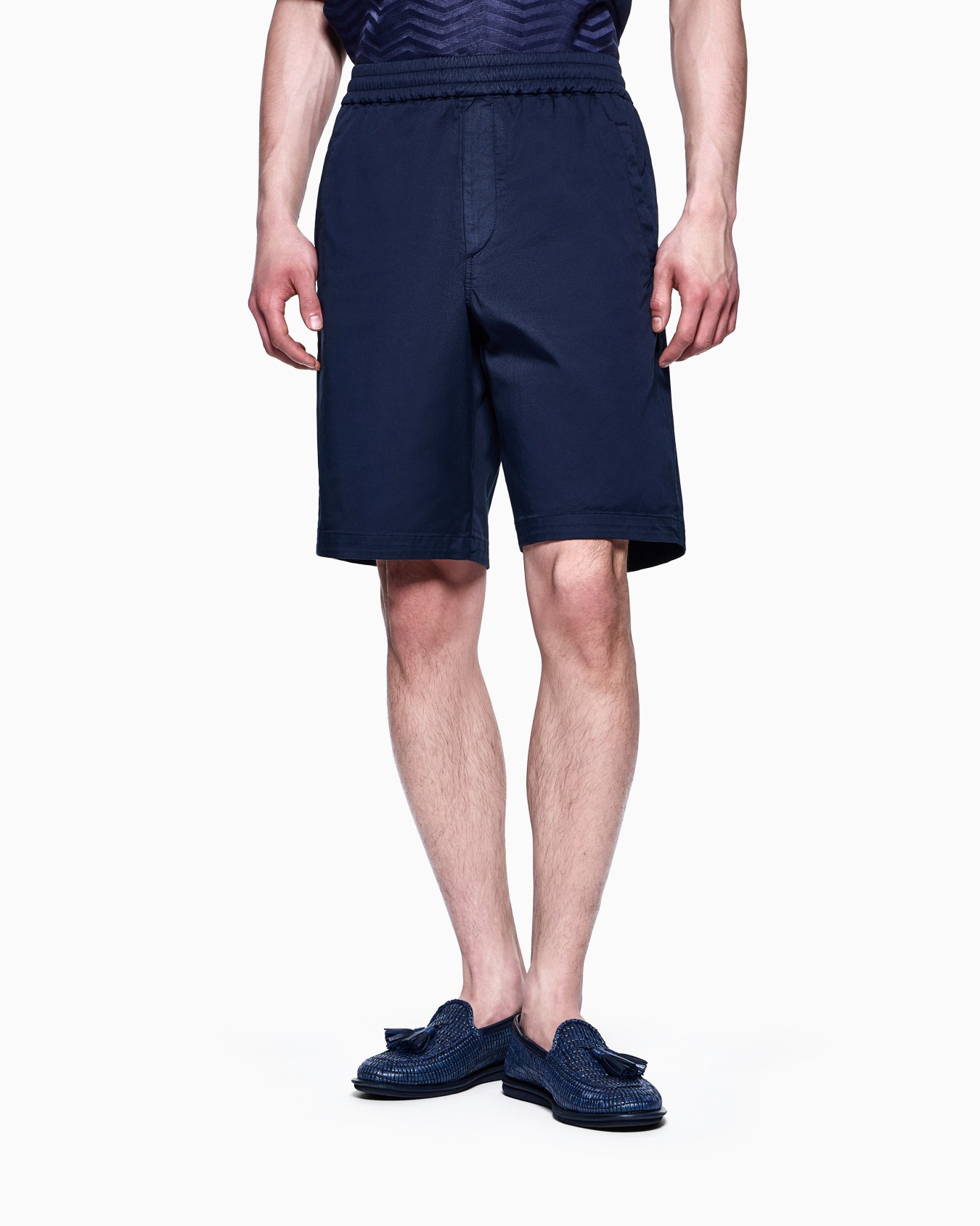 Bermuda shorts in stretch-cotton gabardine Slide 3