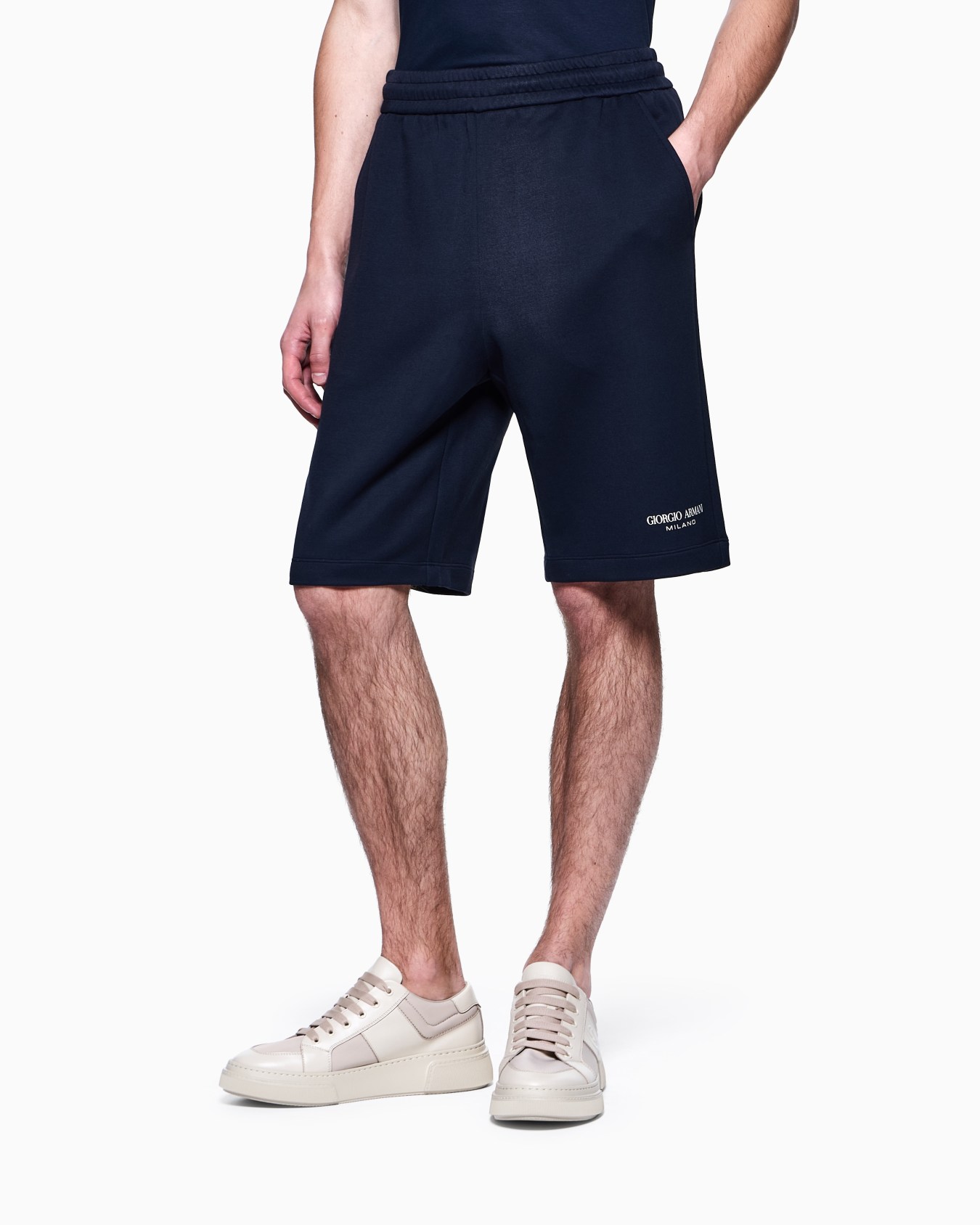 Modal-blend double-jersey Bermuda shorts Slide 3