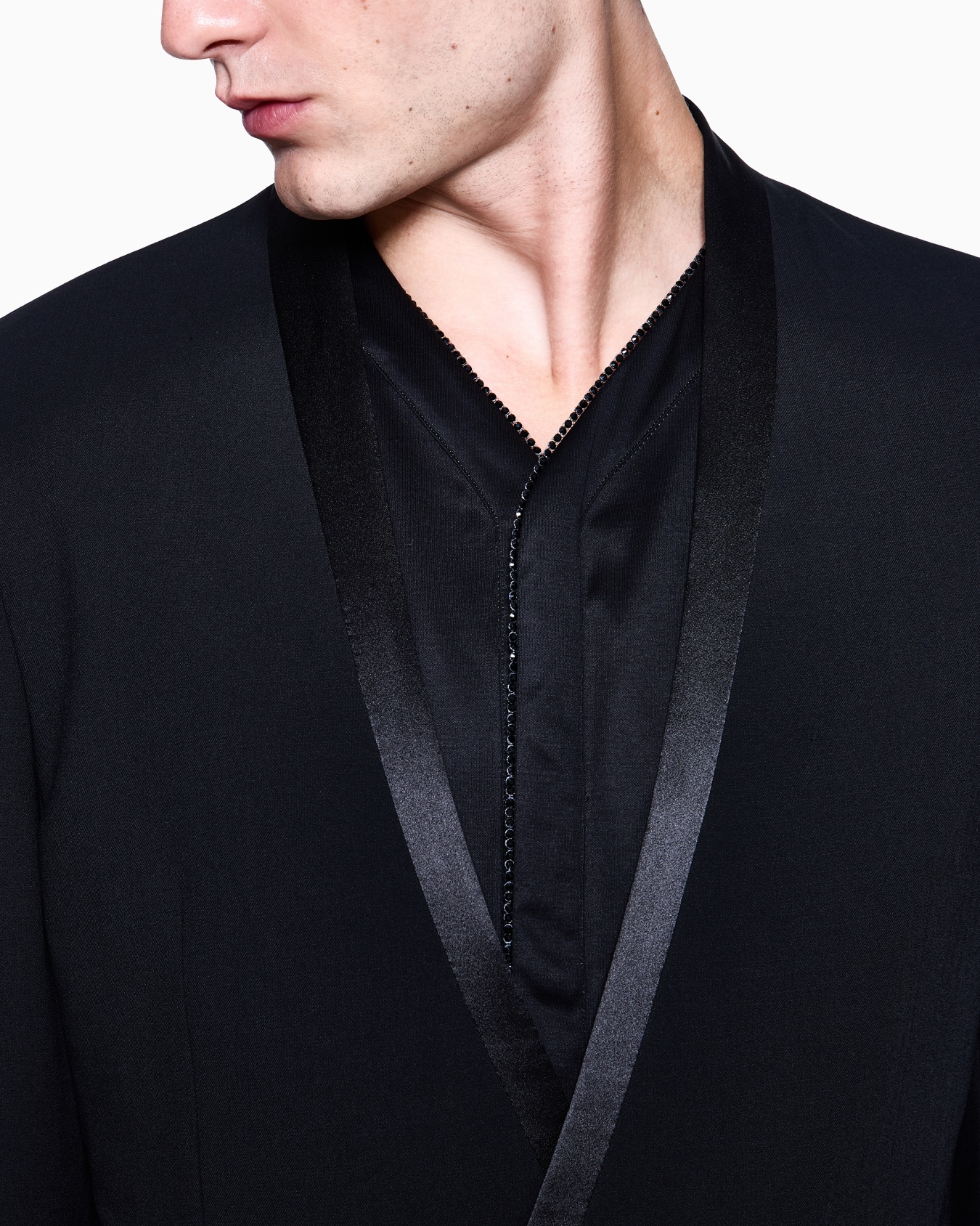 wool-crêpe double-breasted jacket Slide 4