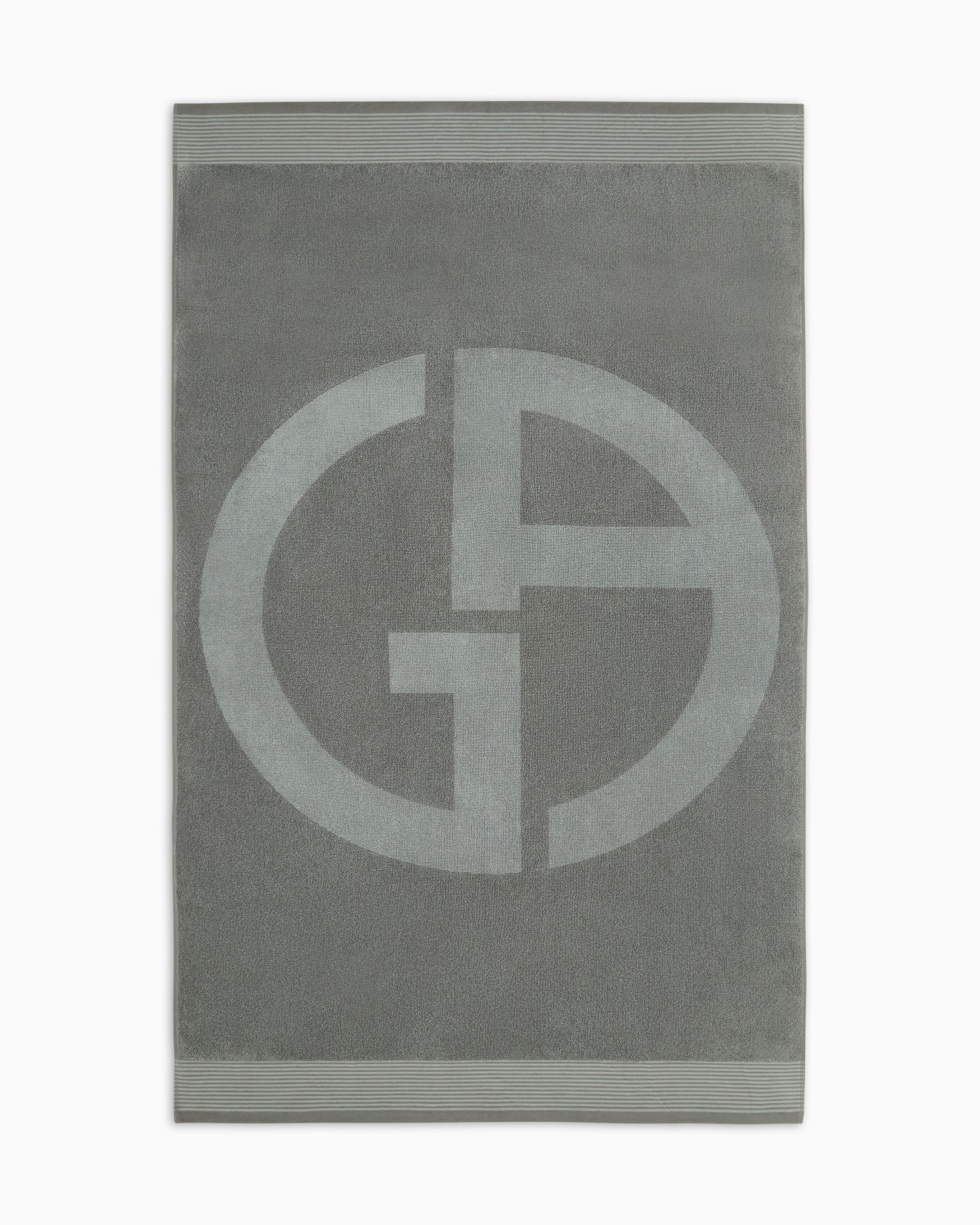 Strandtuch aus Baumwolle mit Jacquard-Stoff-Logo Folie 0