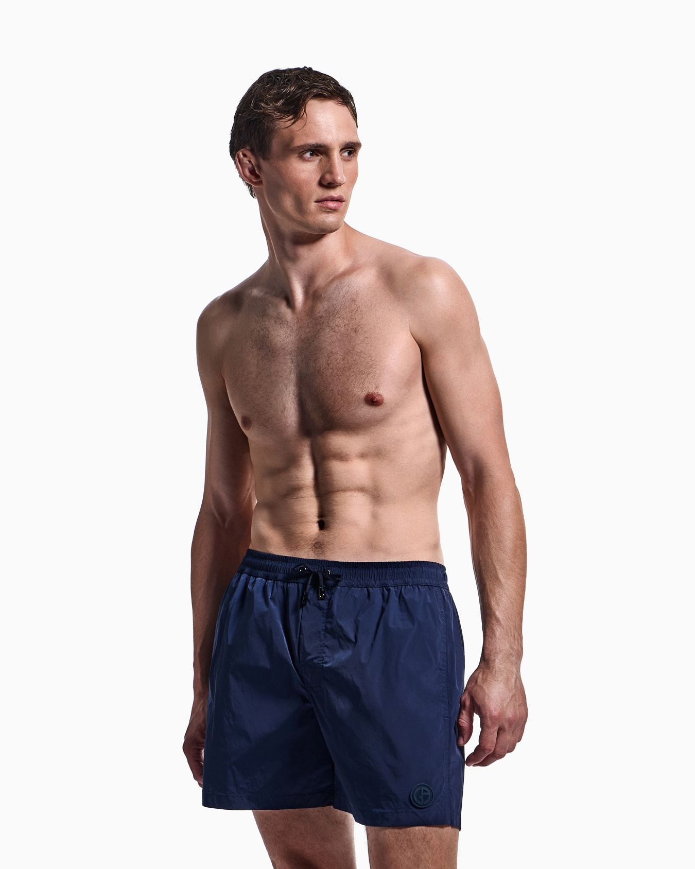 Elastic waist swim trunks Slide 1