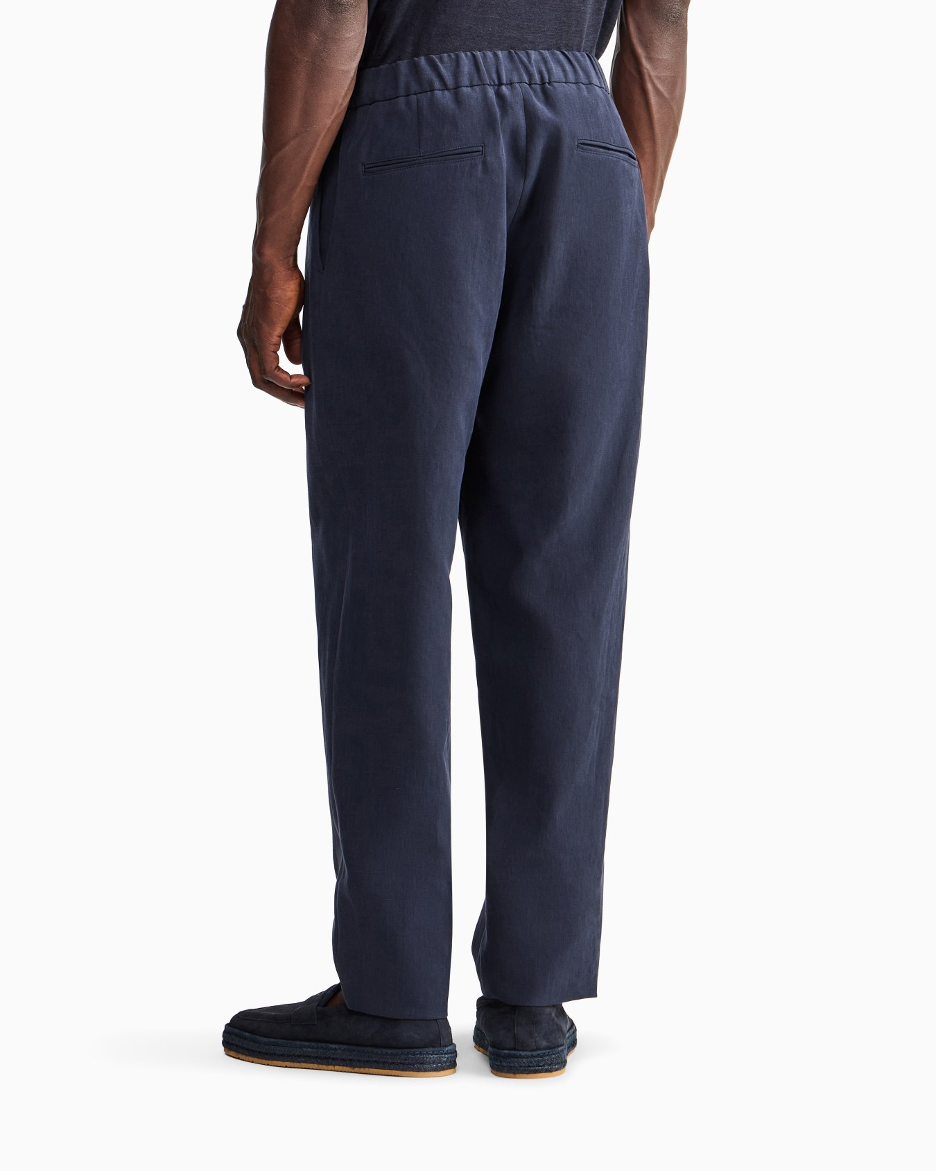 シングルタック、リネンキャンバスのパンツ  スライドする 5