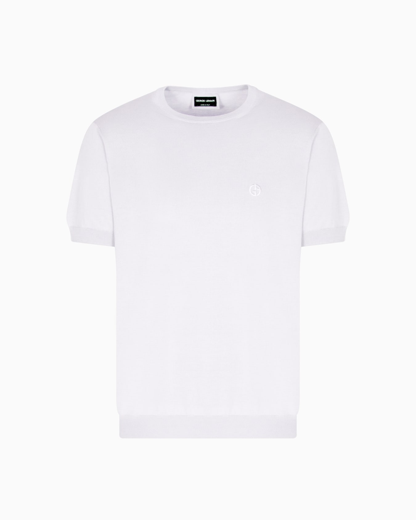 Short-sleeved silk-cotton jumper Slide 0
