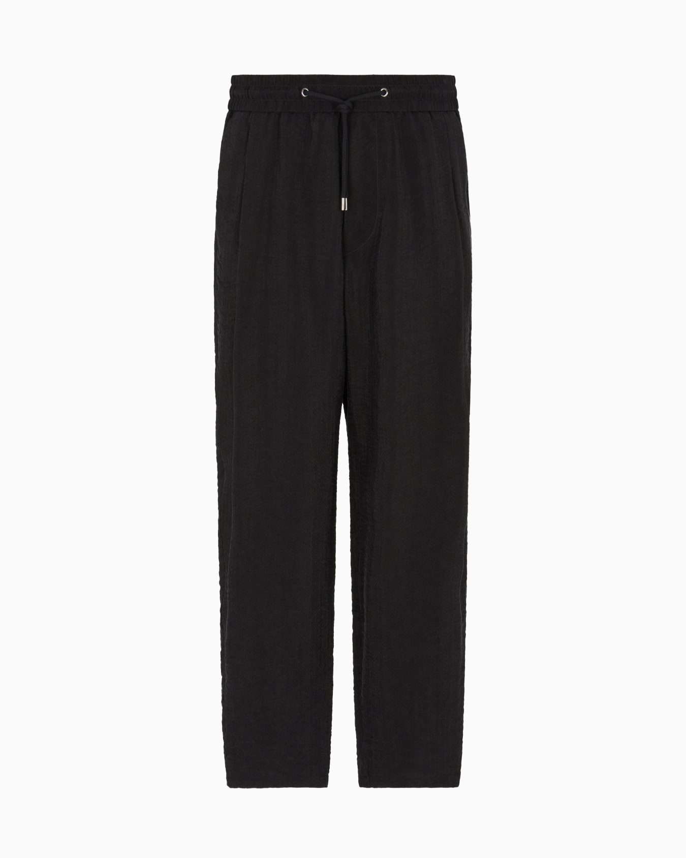 Flatfront-Hose aus Cupro in Jacquard-Stoff-Verarbeitung Folie 0