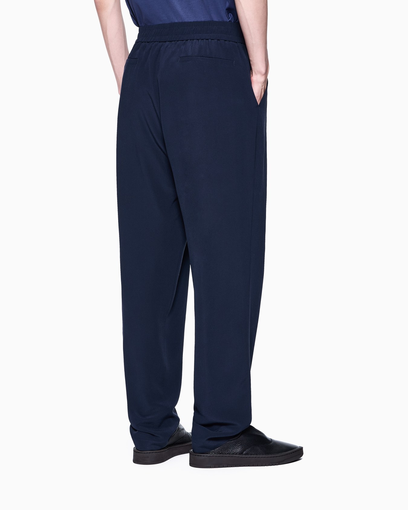 Pantalon sans pince en crêpe de soie Diapositive 2