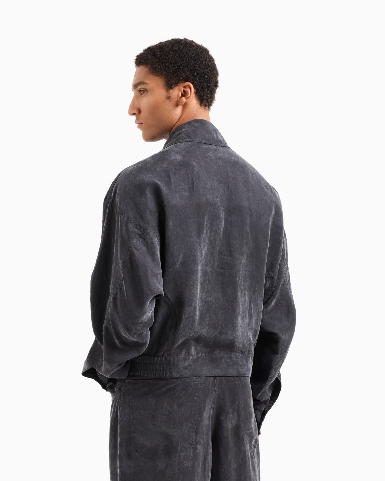 Faded Lyocell canvas blouson Slide 2