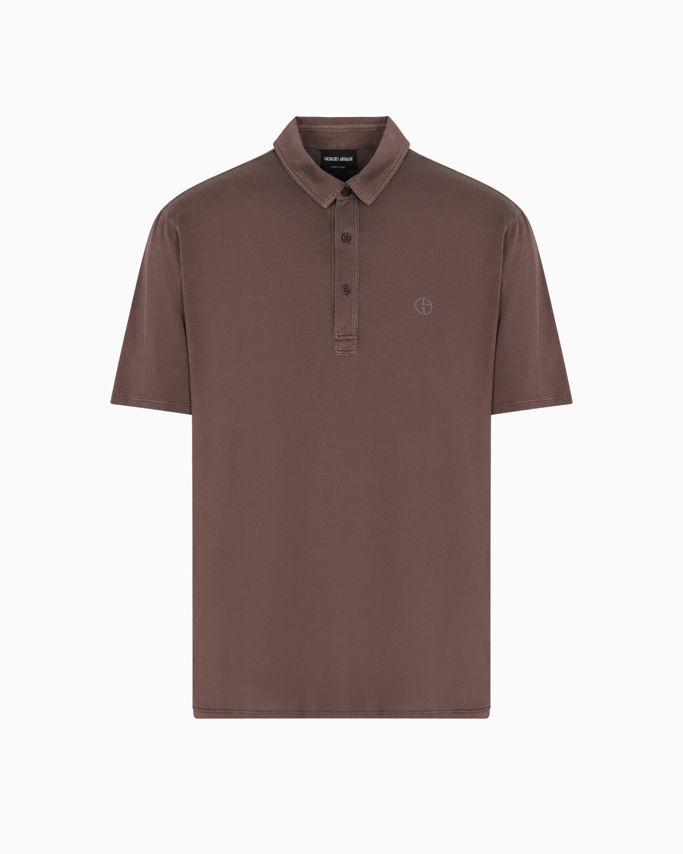 Polo shirt in silk and cotton jersey Slide 0