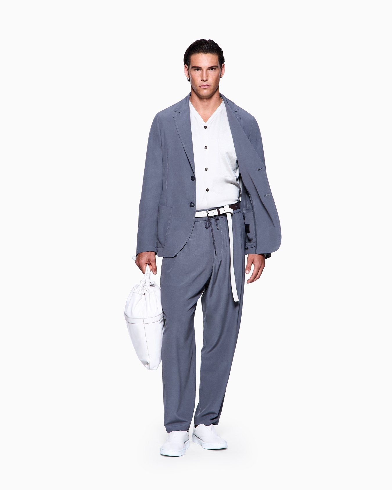 Silk-cotton interlock shirt Slide 1