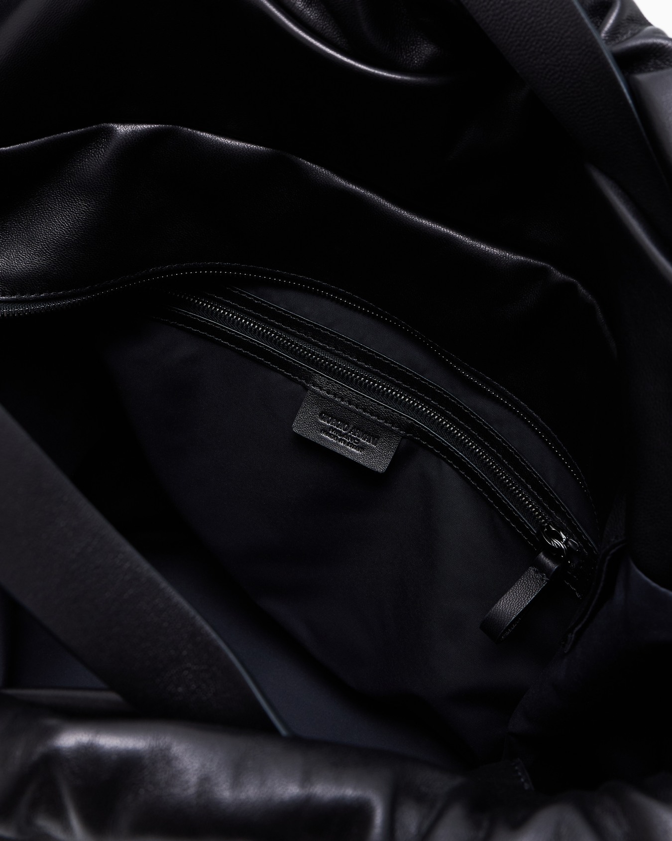 Nappa-leather shopper bag with shoulder strap Slide 4