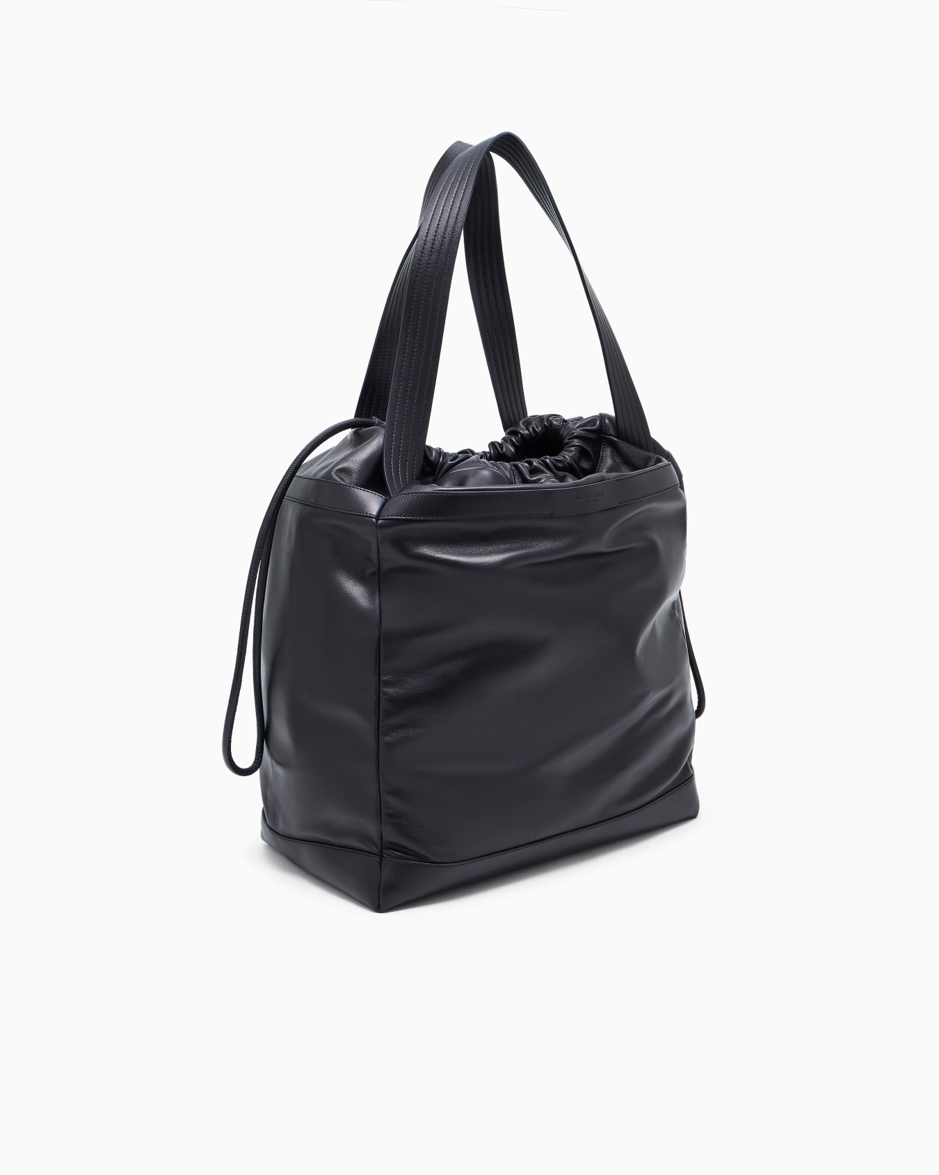 Nappa-leather shopper bag with shoulder strap Slide 2