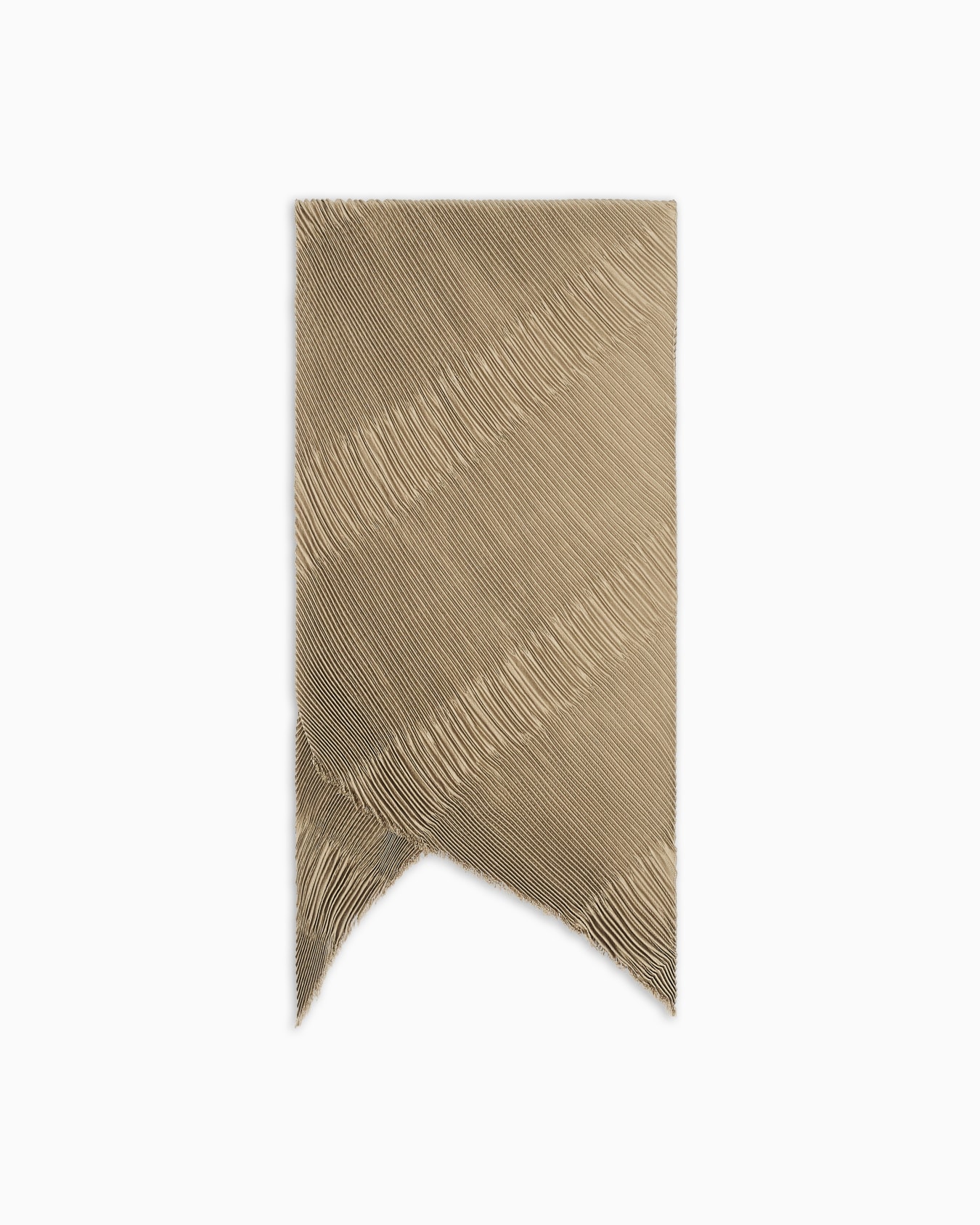 Pleated silk scarf Slide 0