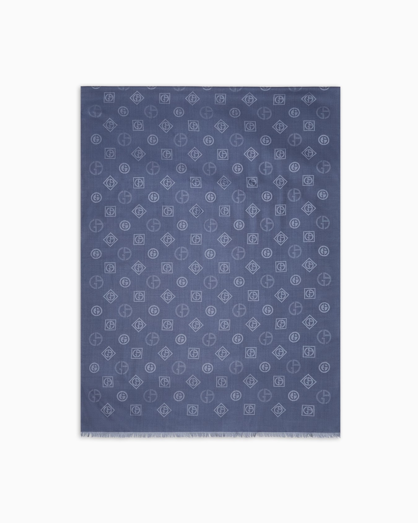 Stola aus Seide in Jacquard-Stoff-Verarbeitung mit Monogramm Folie 0
