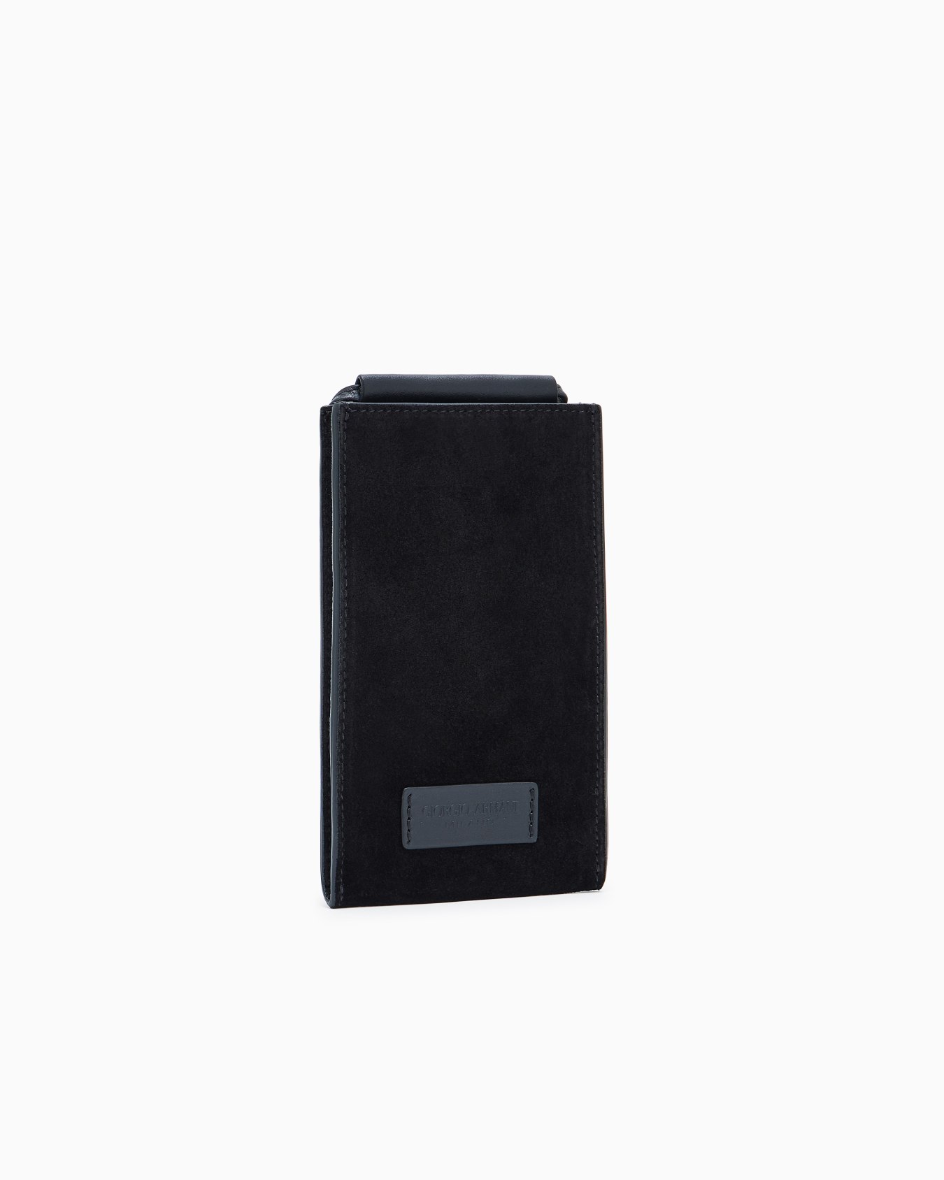 Calfskin and suede mobile phone holder Slide 1