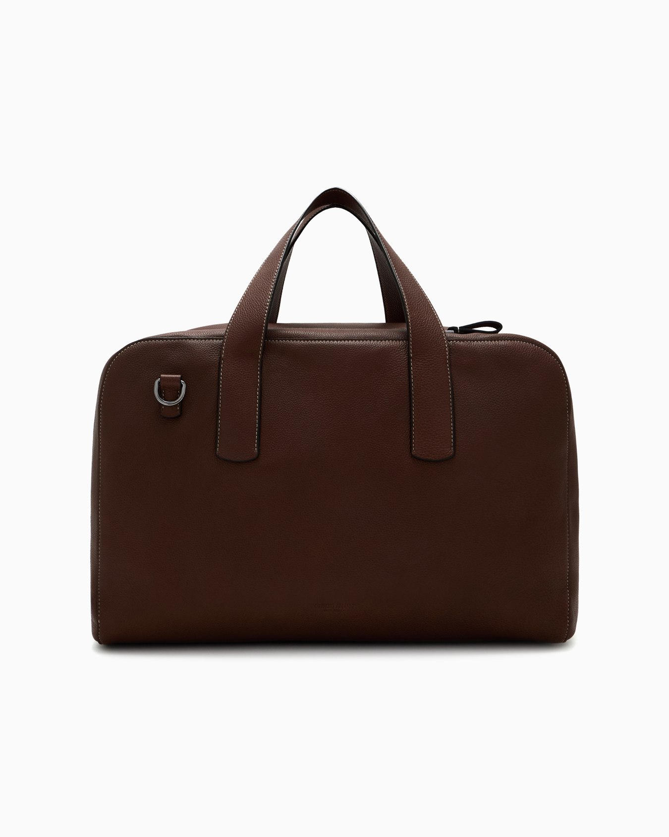 Pebbled leather duffel bag Slide 0