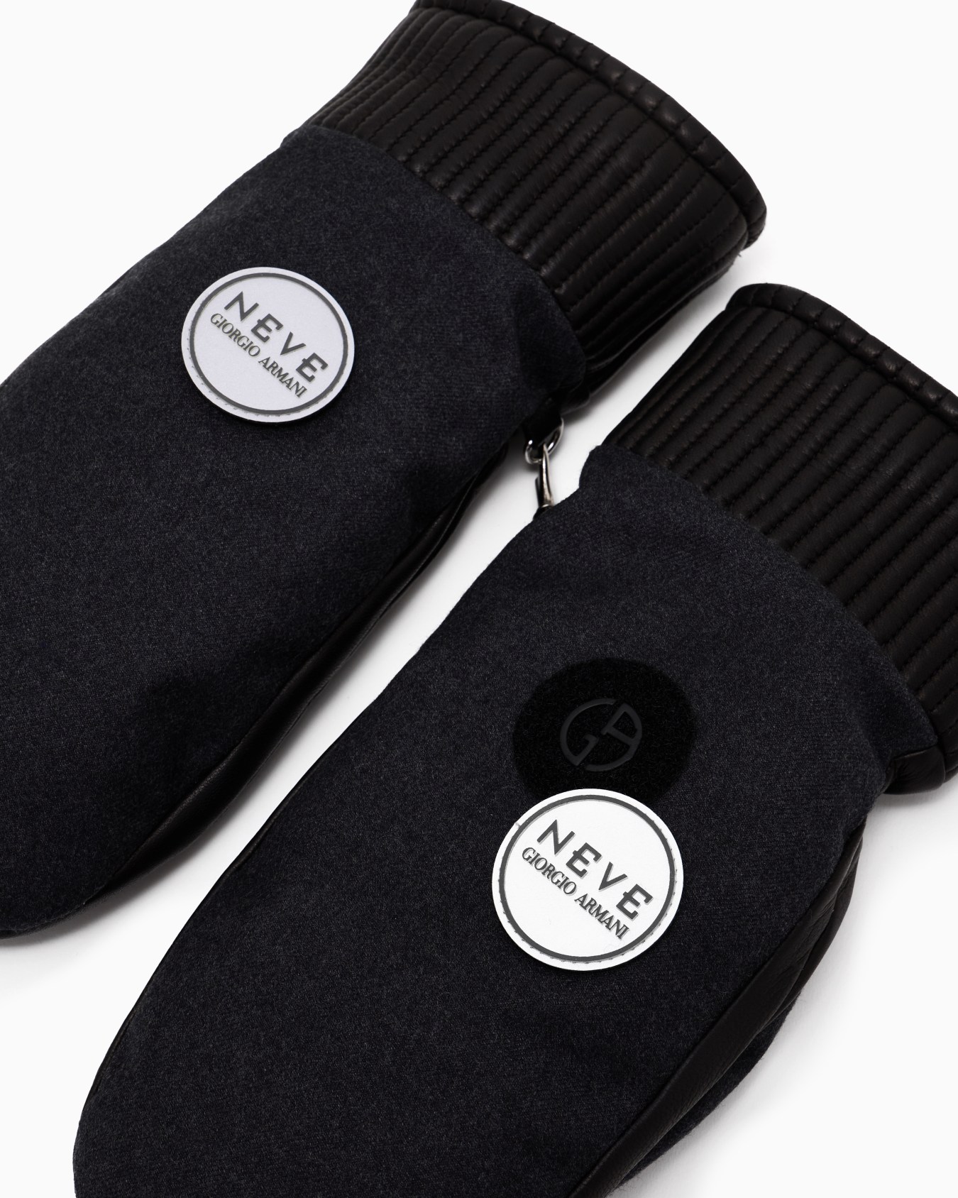 Giorgio Armani Neve virgin-wool and nappa-leather gloves Slide 2