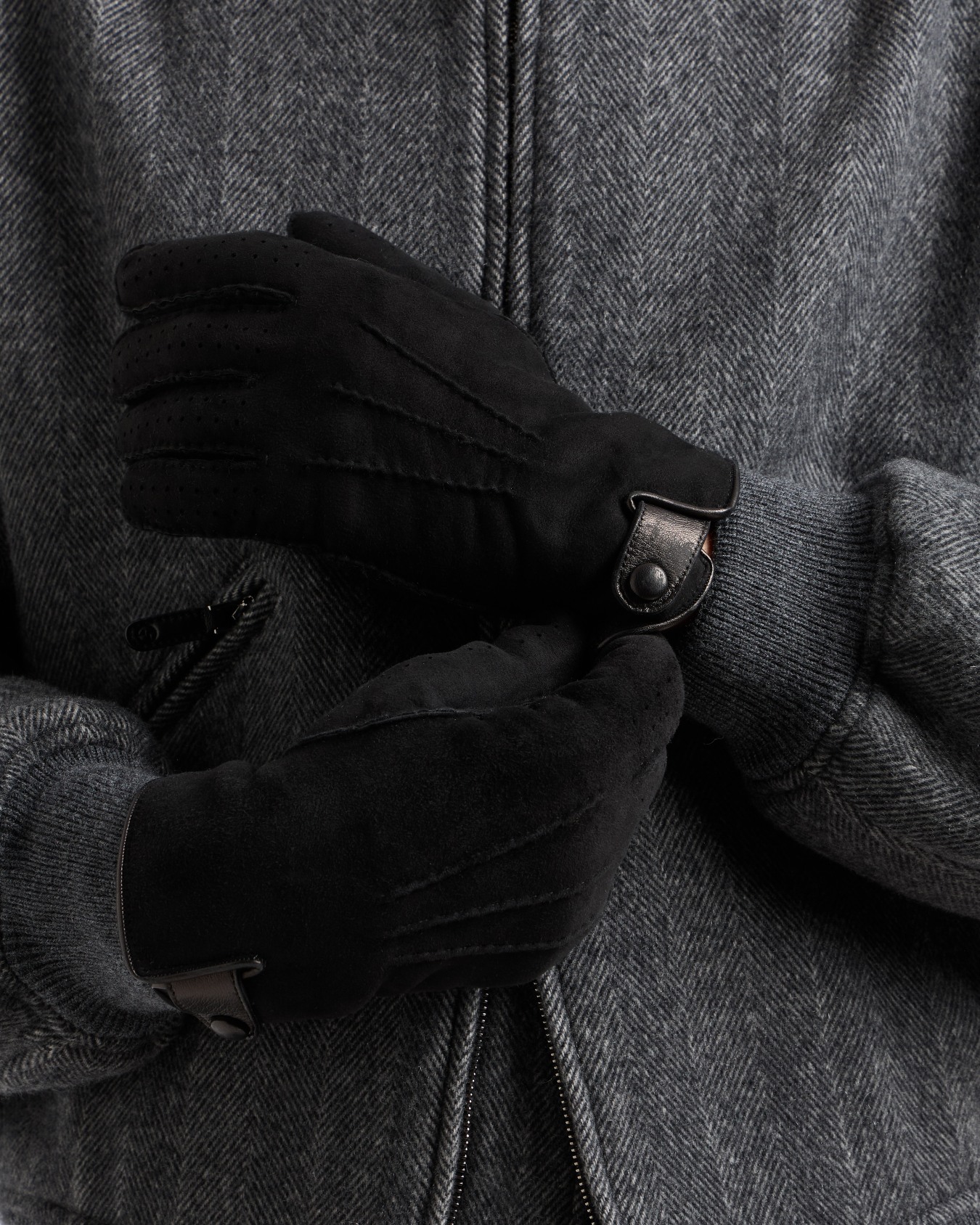 Shearling sheepskin gloves Slide 2