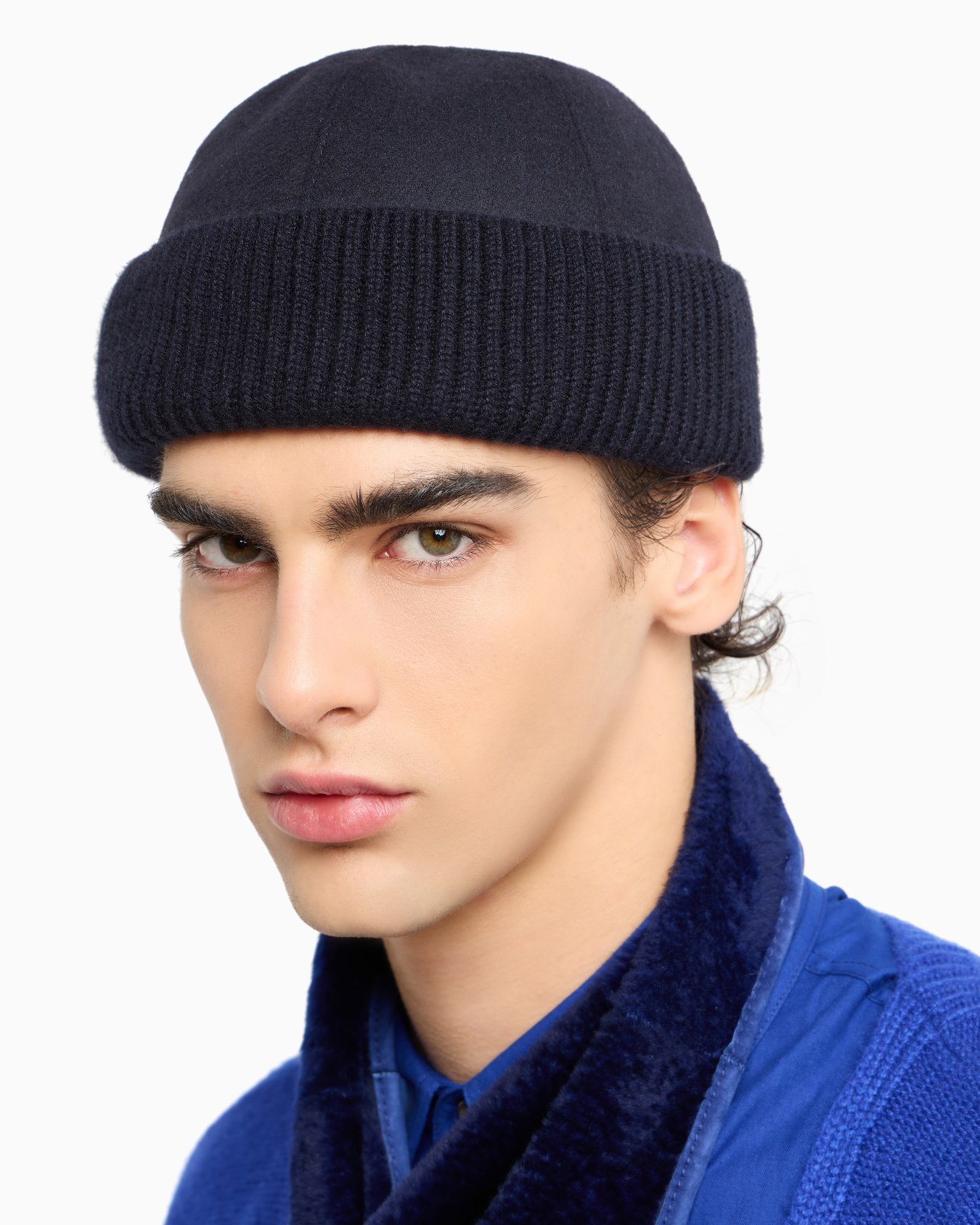 Wool and cashmere beanie hat Slide 2
