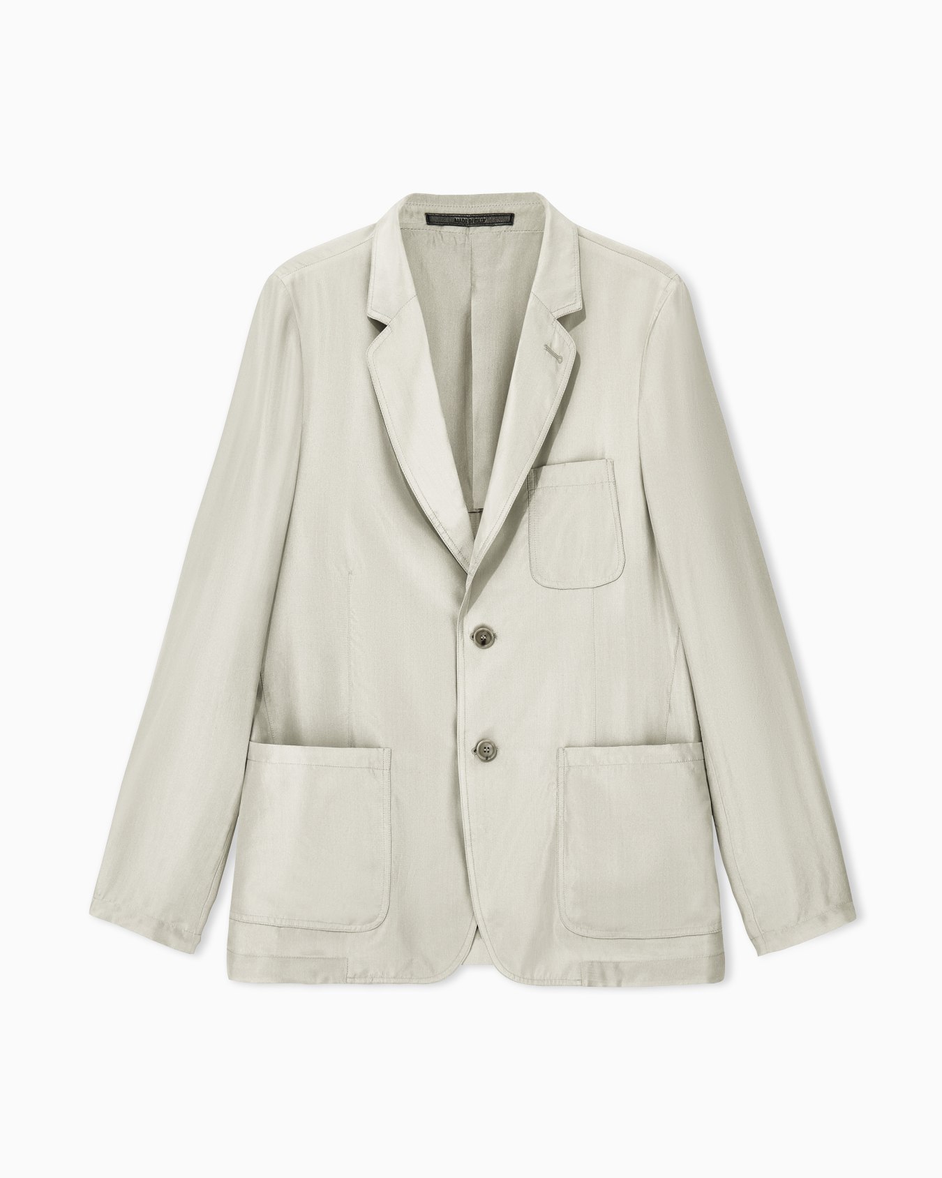 Blazer regular fit in silk habotai with cupro lining Slide 0