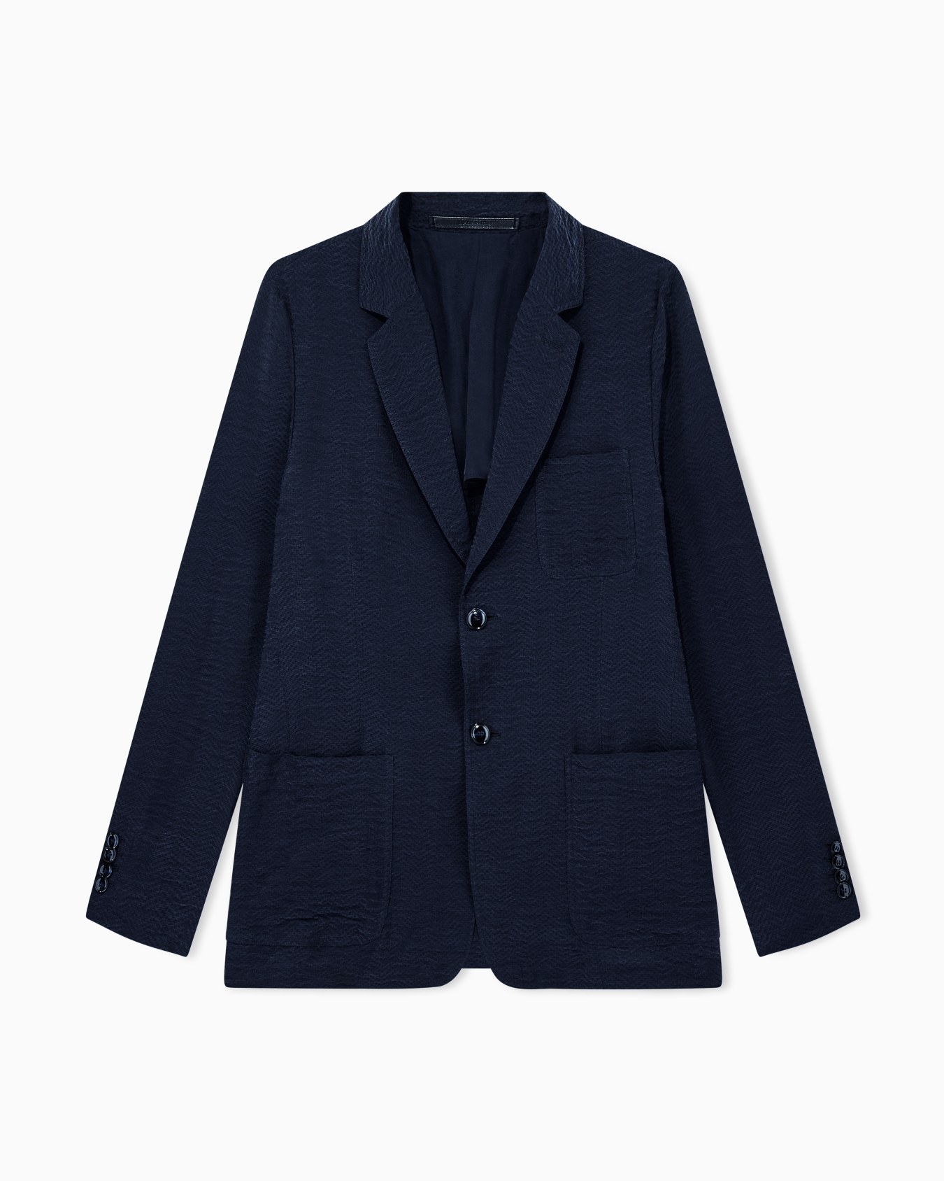 Regular Fit Blazer mit Reverskragen und Fischgratmuster Folie 0