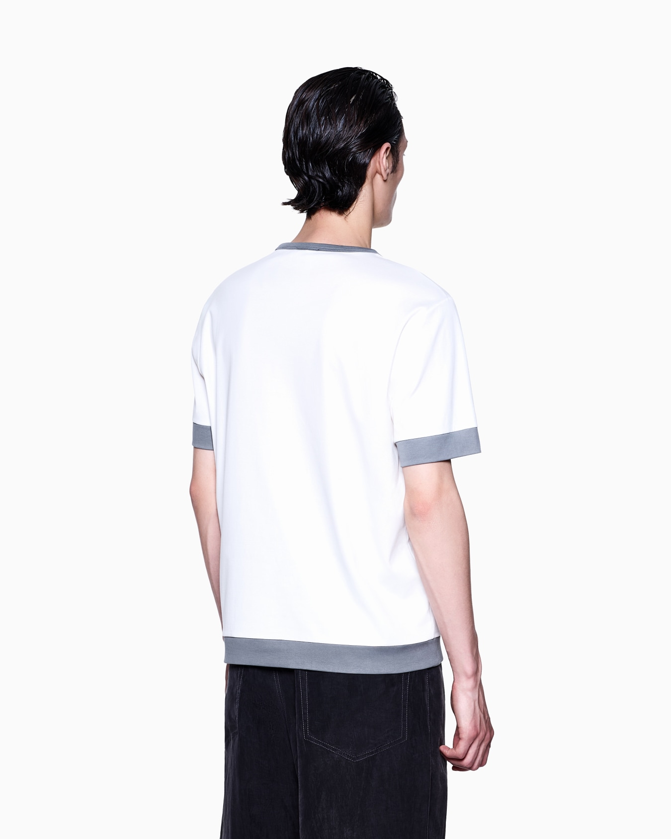 Organic cotton jersey crew-neck T-shirt Slide 2