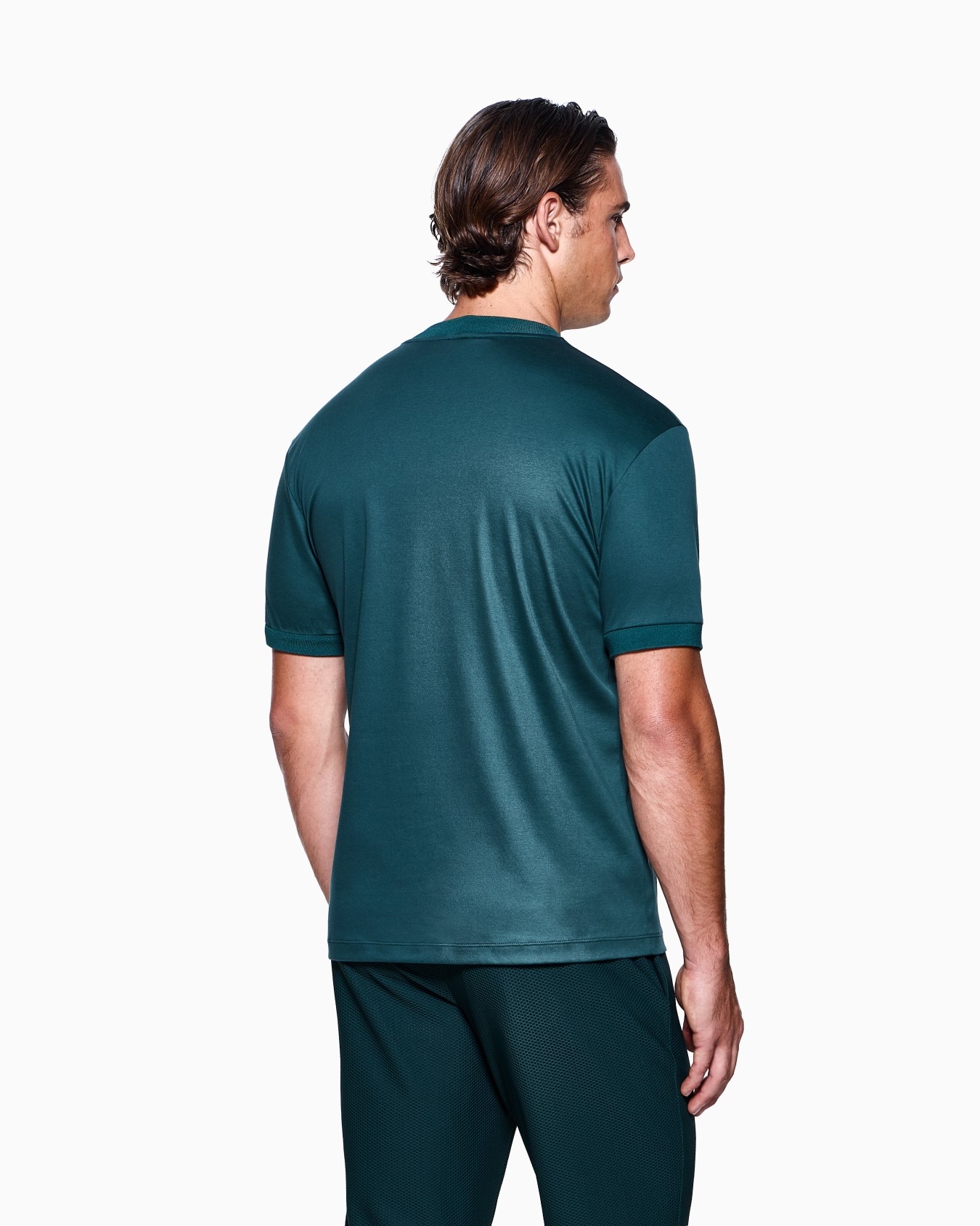 T-Shirt aus Interlock-Baumwolle mit GA-Logostickerei Folie 2
